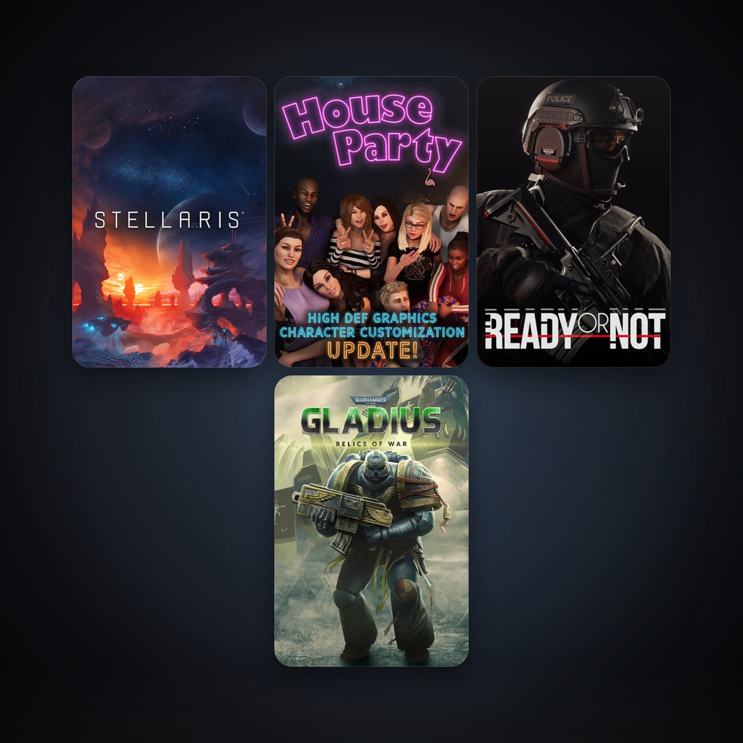 Stellaris + DiRT Rally, 18 games, clean — HabibiAccounts