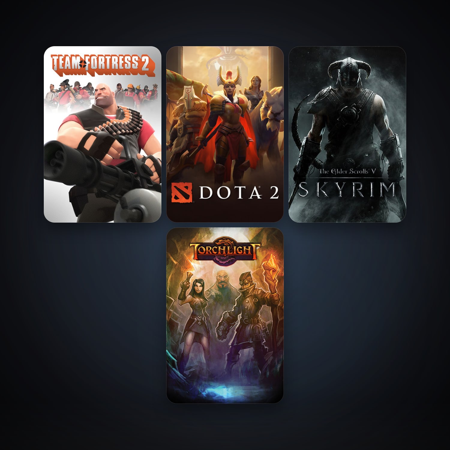 Team Fortress 2 + Dota 2, 4 games, clean — HabibiAccounts