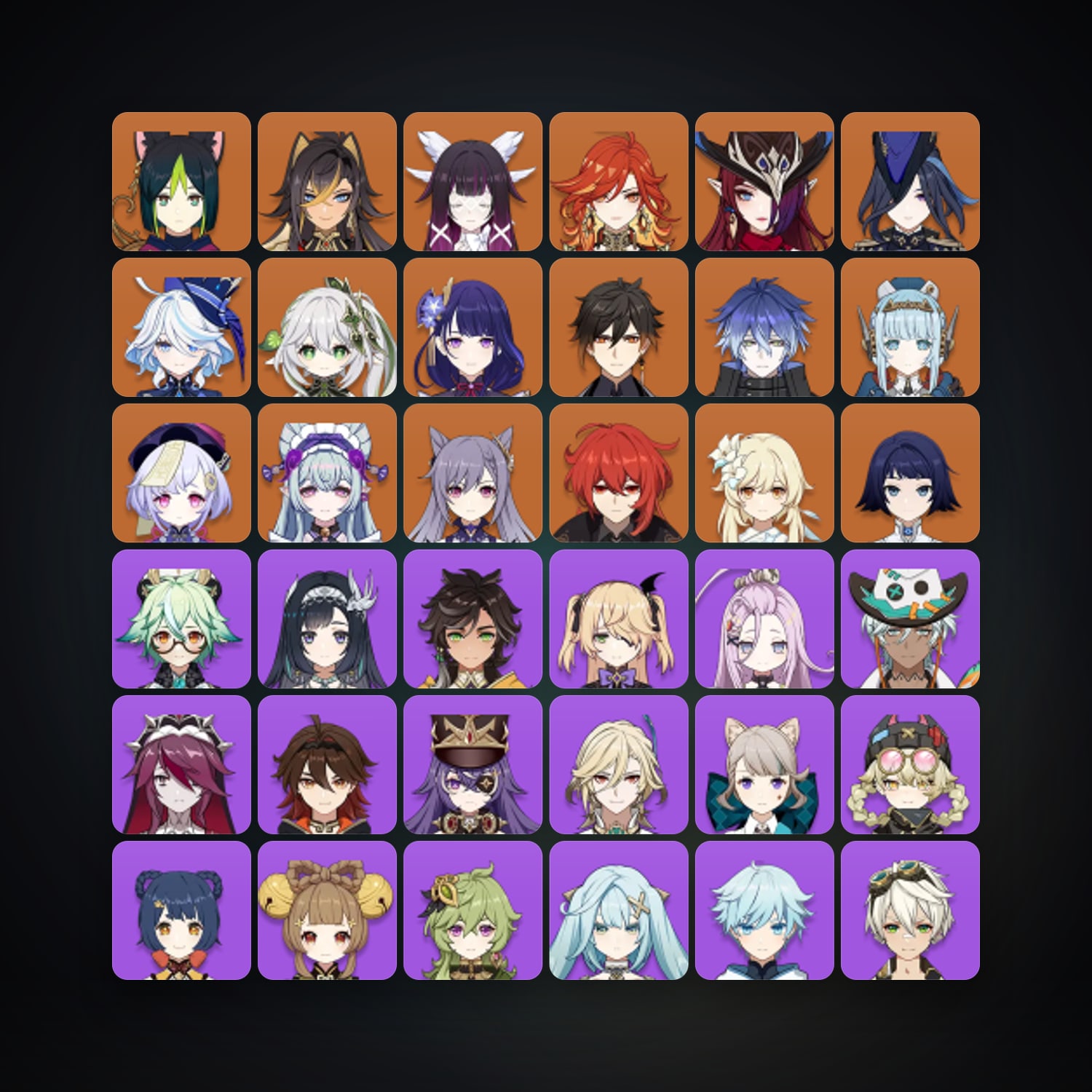 Genshin Impact | AR 58 | 61 Chars | 16× 5★ — Genshin / miHoYo Account — HabibiAccounts