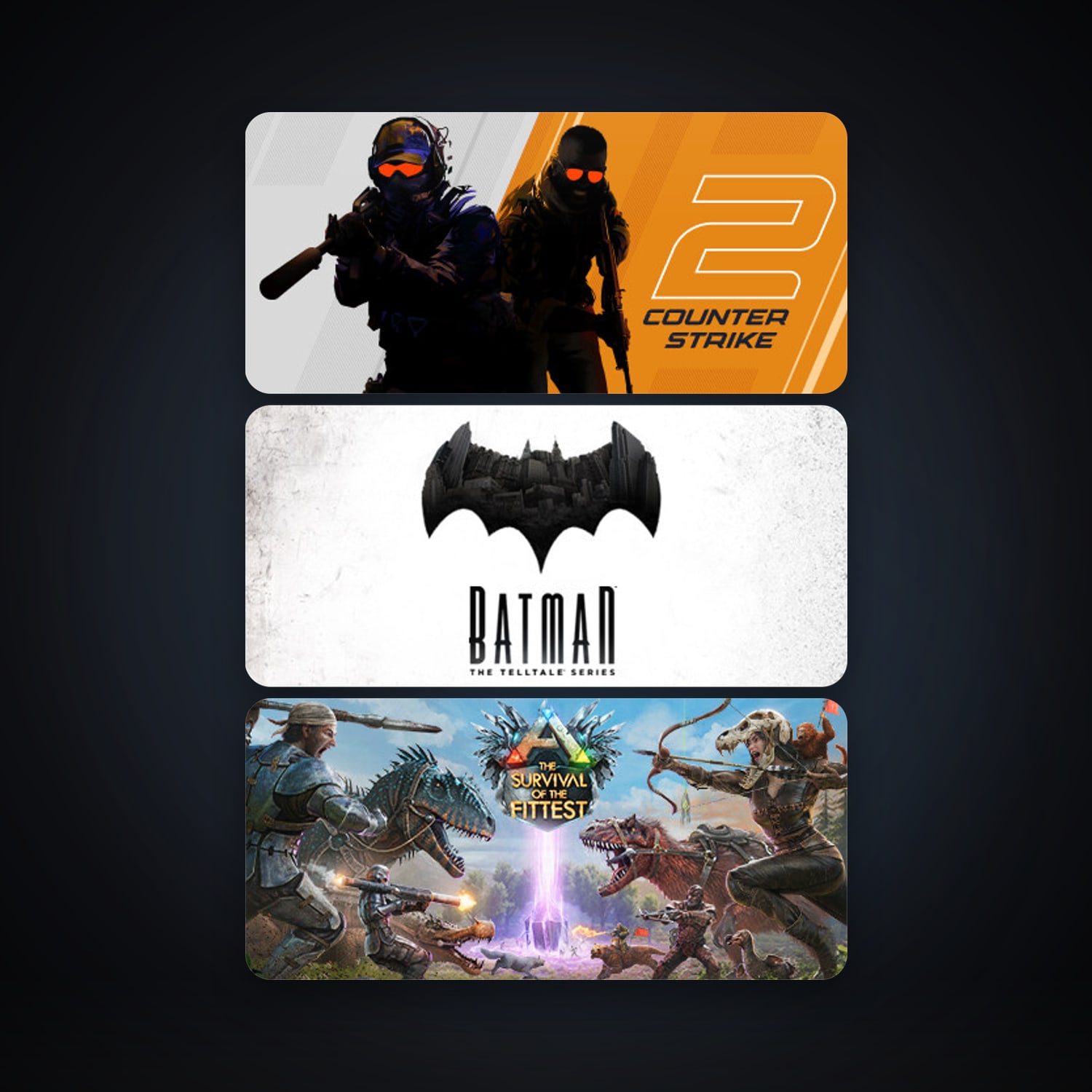 CS2 Prime + ARK: The Survival Of The Fittest, 5 games, clean — HabibiAccounts