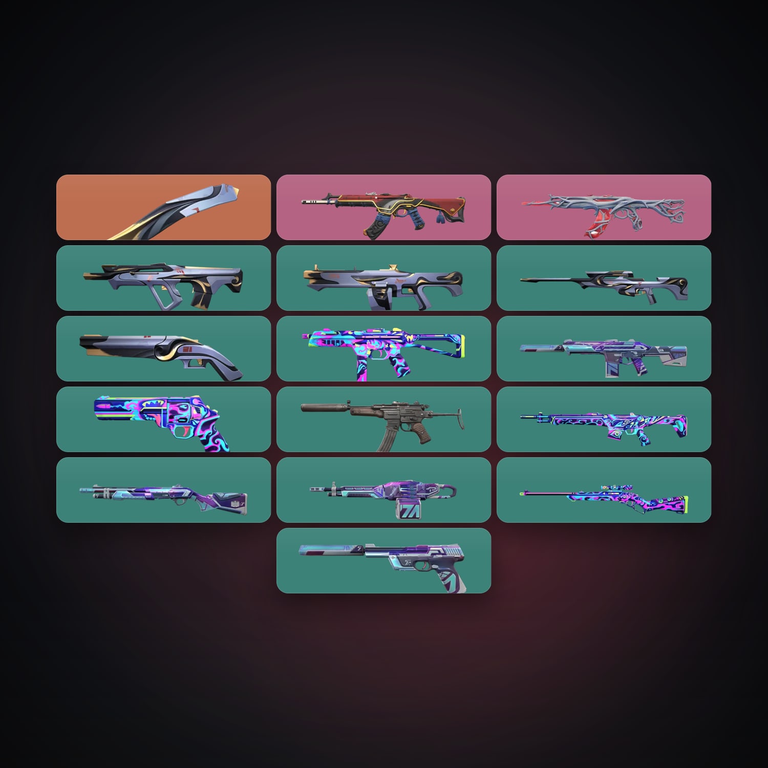 EU Silver 3 locker — 1 knives, 16 skins, lvl 55 — HabibiAccounts