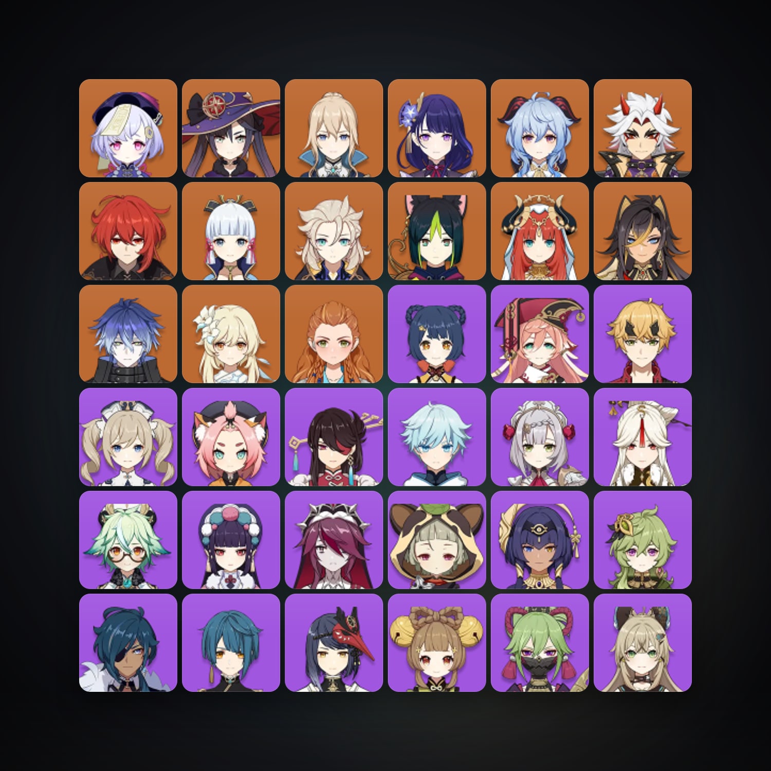 Genshin Impact | AR 57 | 53 Chars | 13× 5★ — Genshin / miHoYo Account — HabibiAccounts