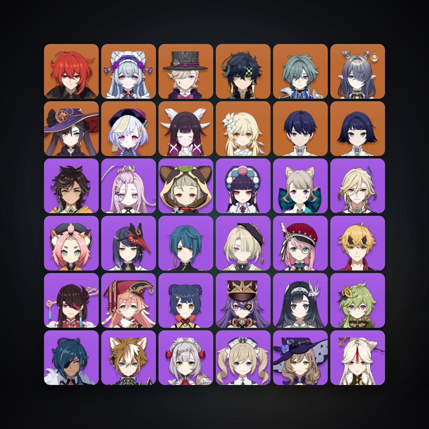 Genshin Impact | AR 35 | 52 Chars | 9× 5★ — Genshin / miHoYo Account — HabibiAccounts