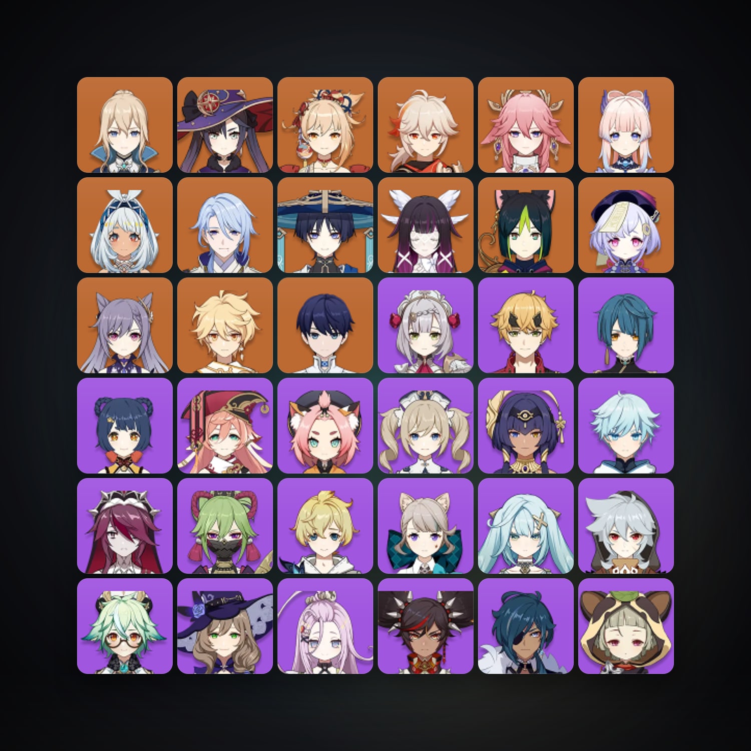 Genshin Impact | AR 58 | 55 Chars | 13× 5★ — HabibiAccounts