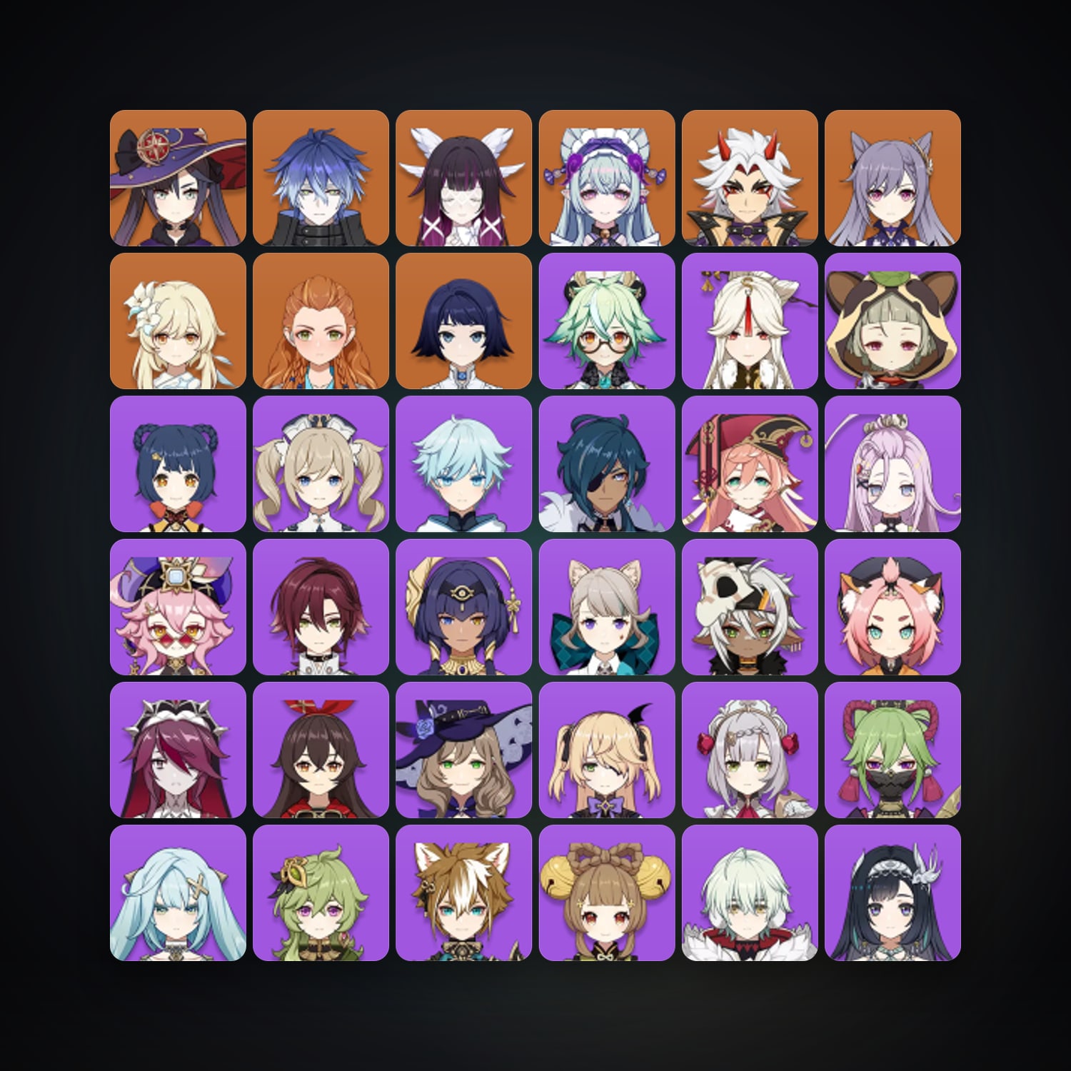 Genshin Impact | AR 48 | 38 Chars | 6× 5★ — Genshin / miHoYo Account — HabibiAccounts