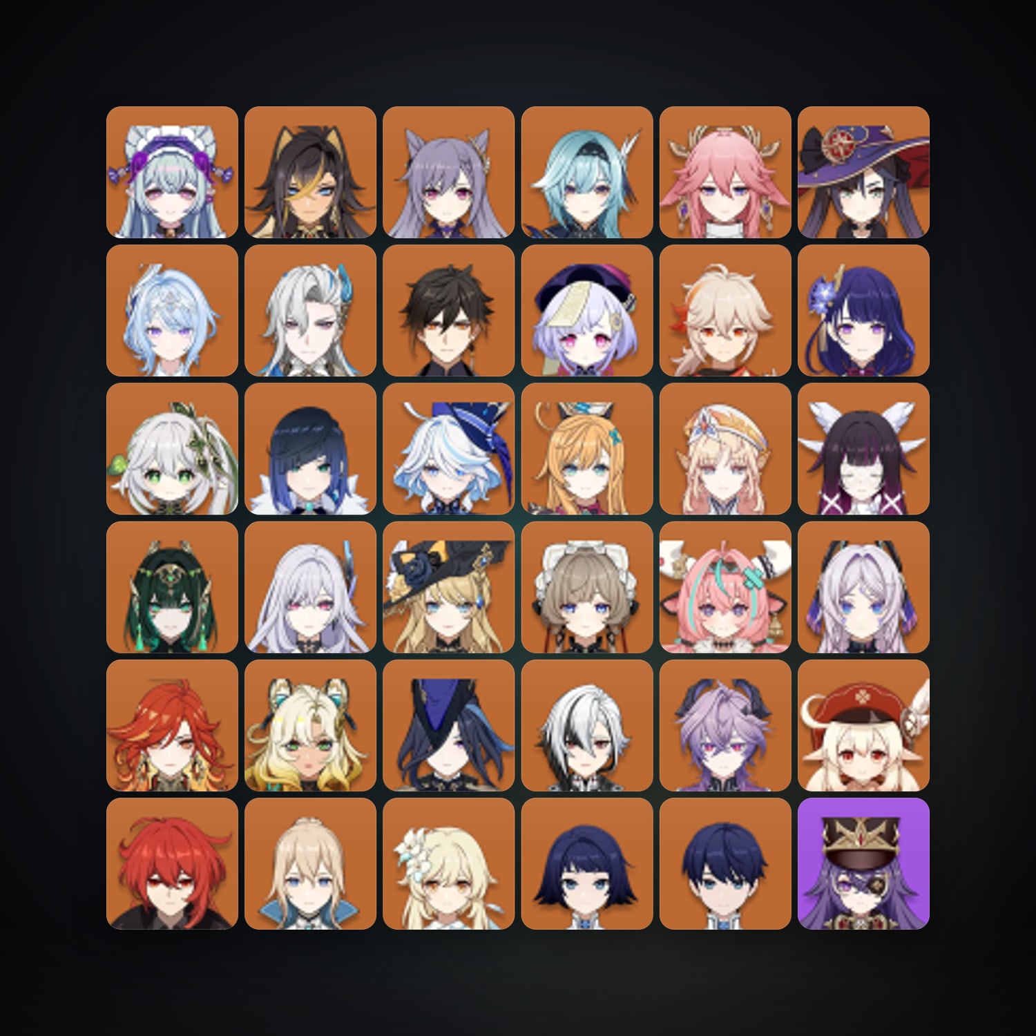 Genshin Impact | AR 60 | 86 Chars | 32× 5★ — Genshin / miHoYo Account · 261387314 — HabibiAccounts
