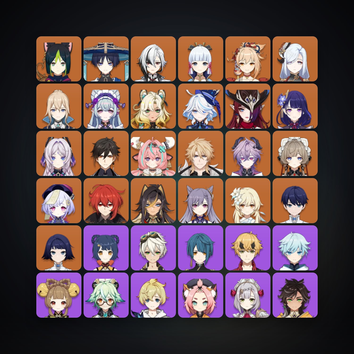 جينشن إمباكت | AR 60 | 72 شخصية | 22× 5★ — HabibiAccounts