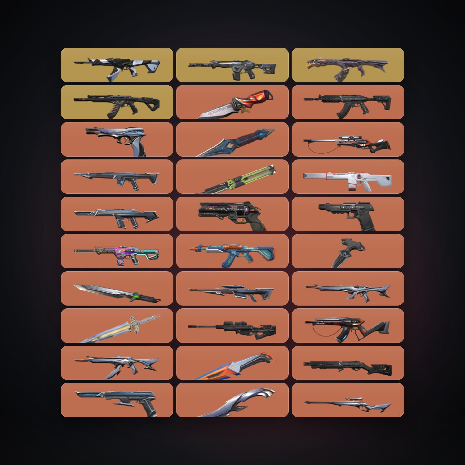 NA Silver 1 locker — 8 knives, 112 skins, lvl 75 — HabibiAccounts