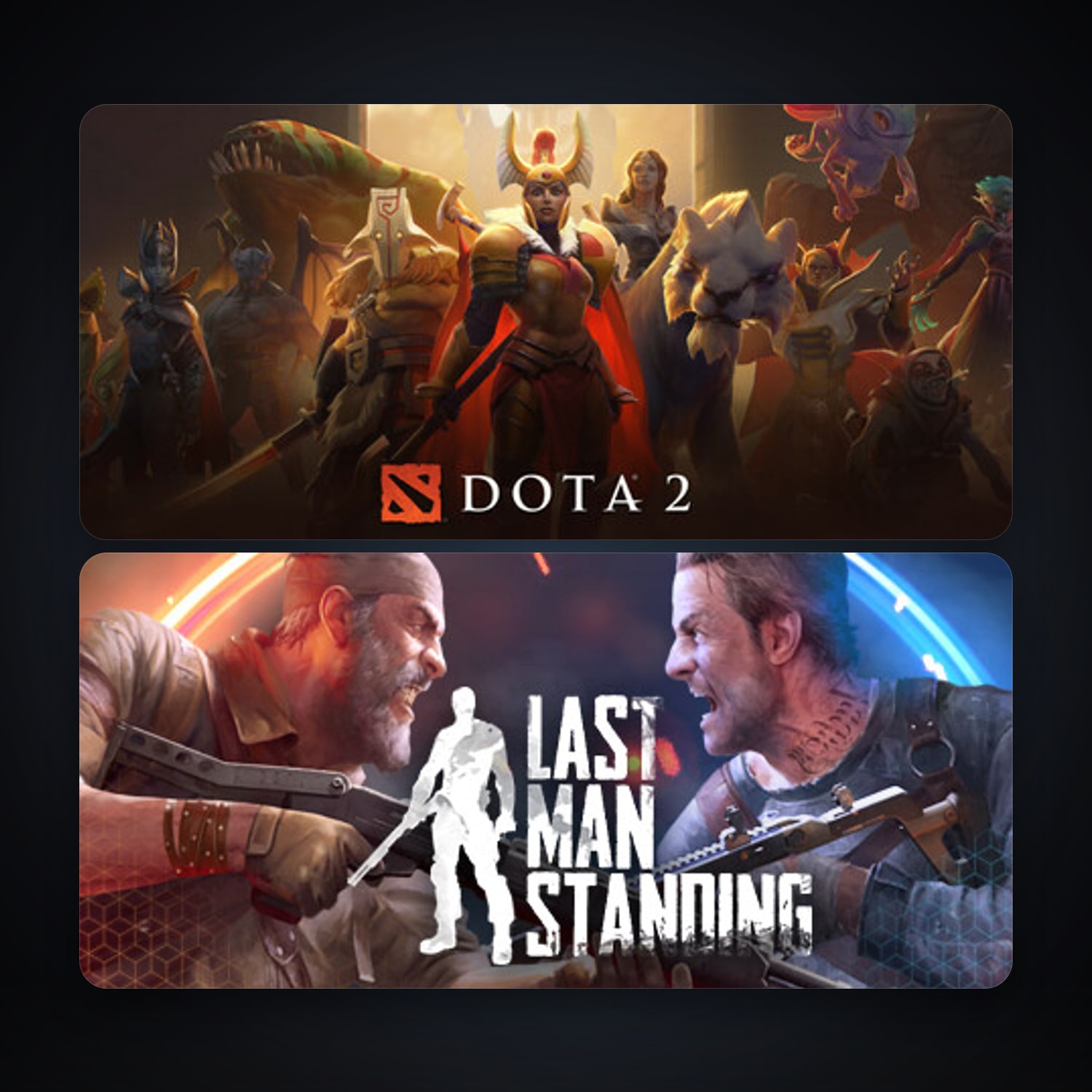 Dota 2 + Last Man Standing, 2 games, clean — HabibiAccounts