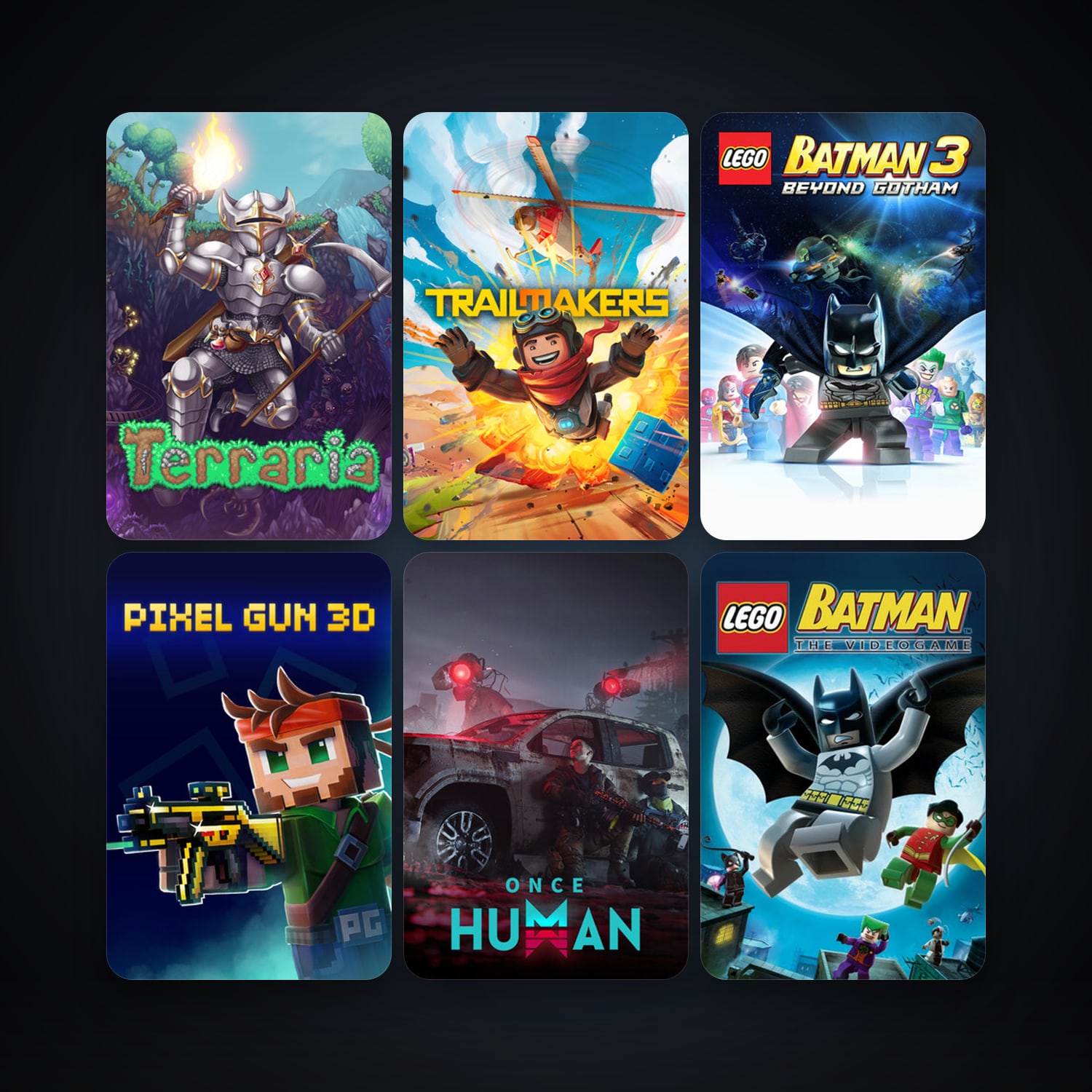 LEGO Batman: The Videogame + Terraria, 13 games, clean — HabibiAccounts