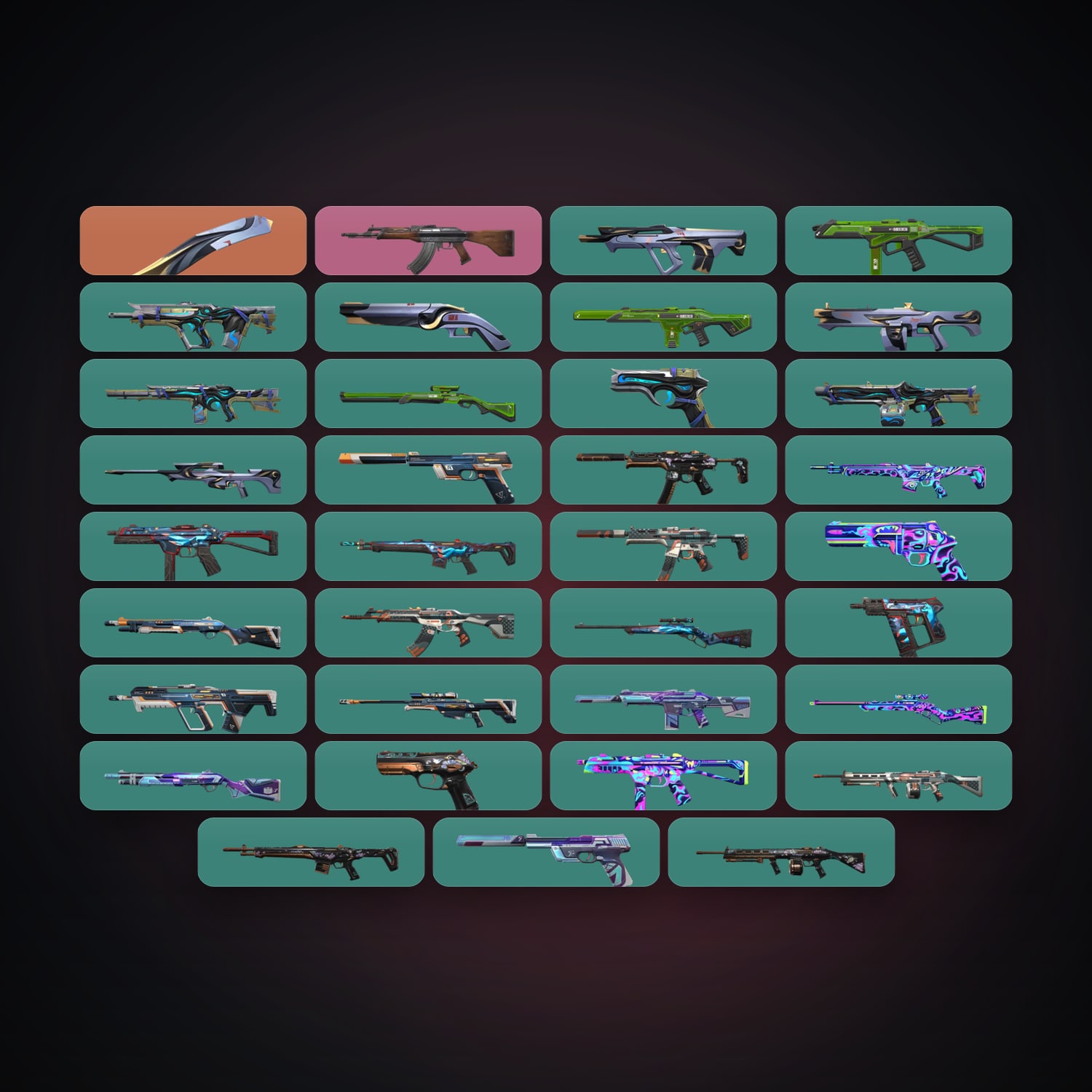 EU Gold 1 locker — 1 knives, 36 skins, lvl 75 — HabibiAccounts