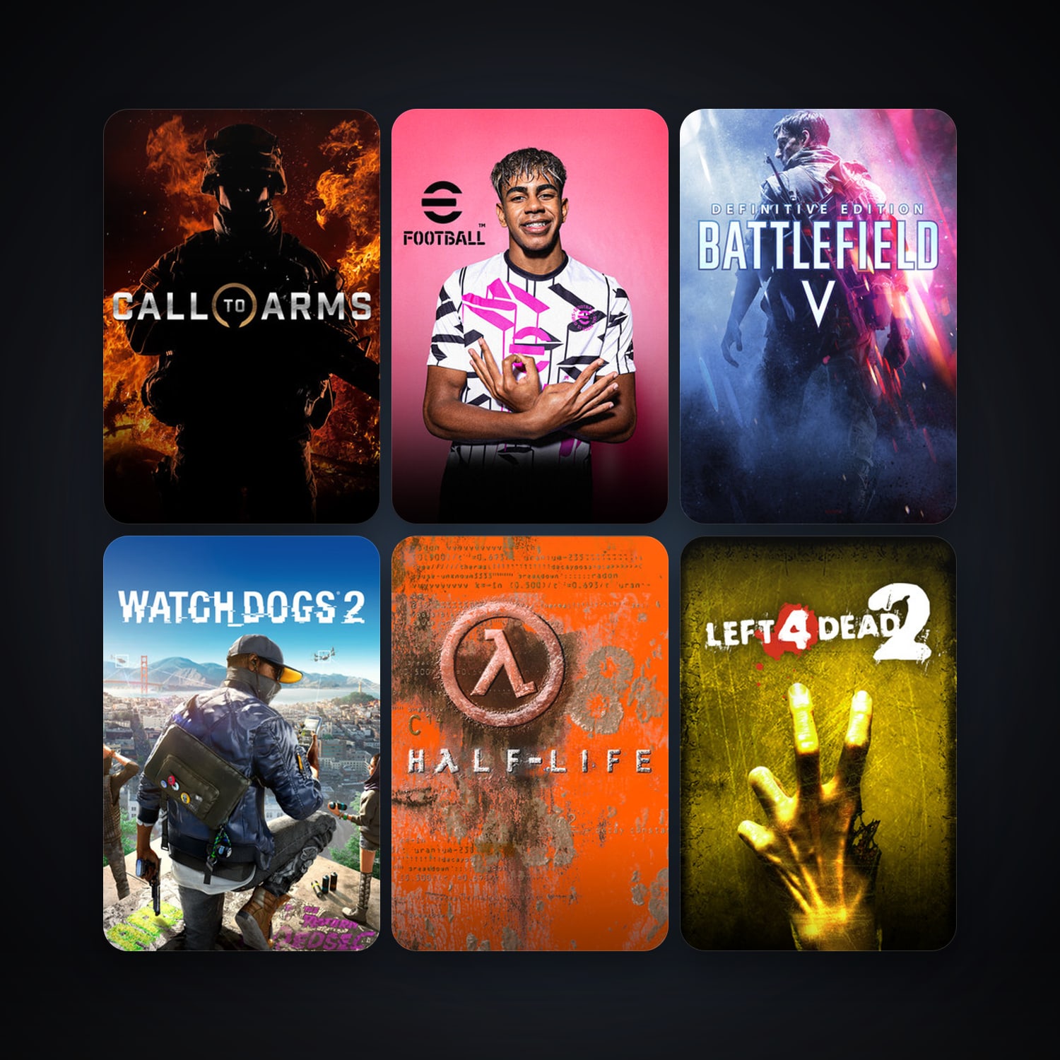 Half-Life + Half-Life 2, 12 games, clean — HabibiAccounts