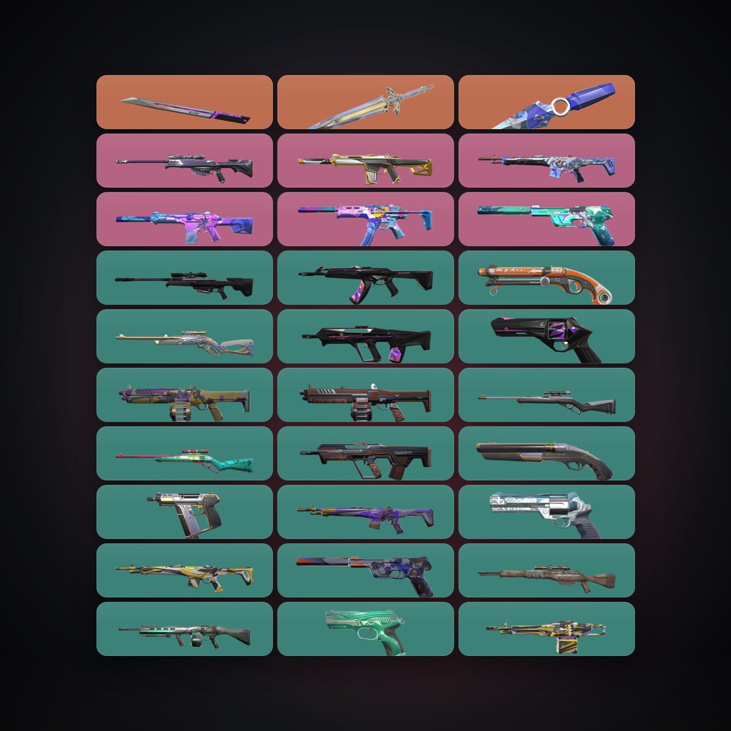 AP Gold 2 locker — 3 knives, 33 skins, lvl 84 — HabibiAccounts