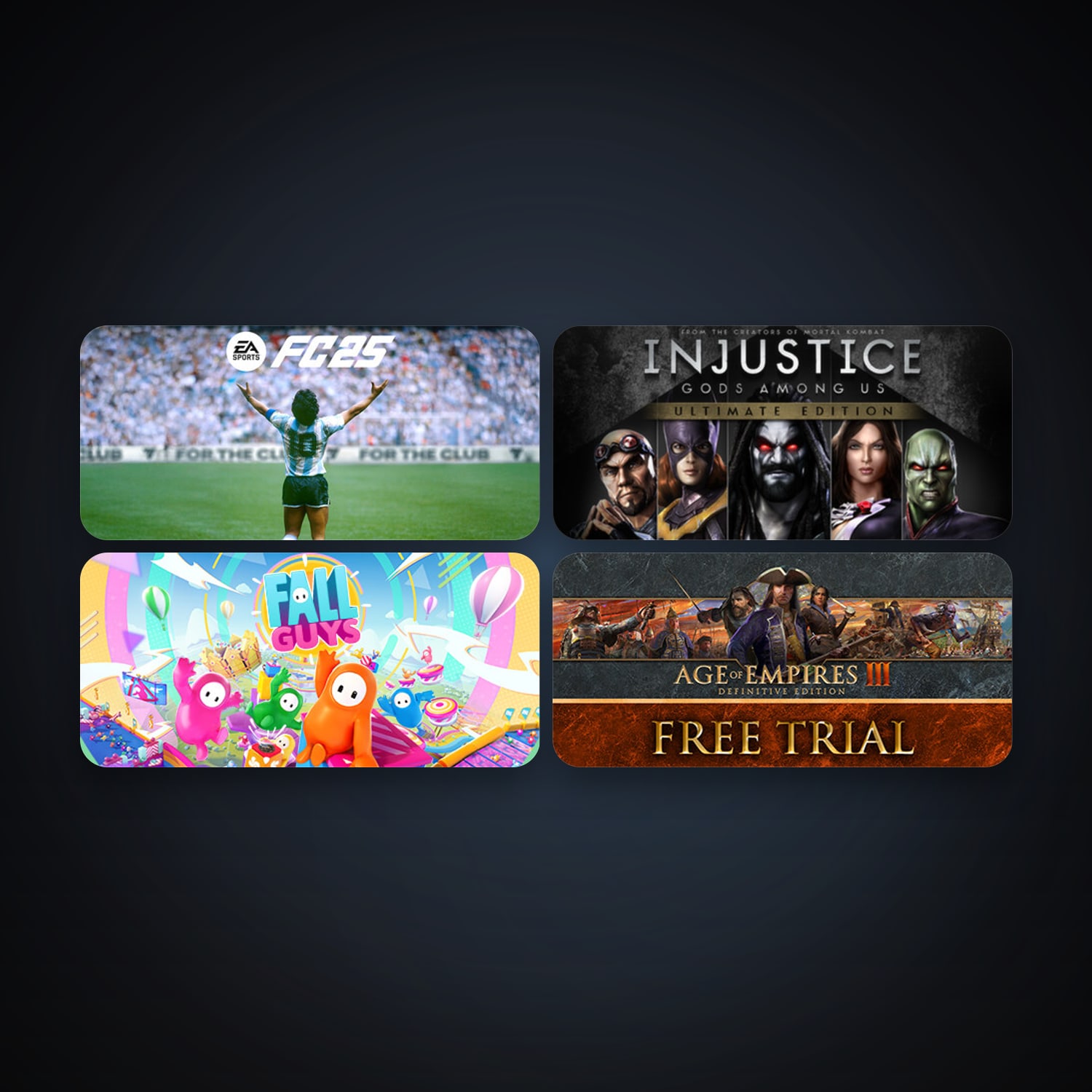 Injustice: Gods Among Us Ultimate Edition + Assassin's Creed Origins, 6 games, clean — HabibiAccounts