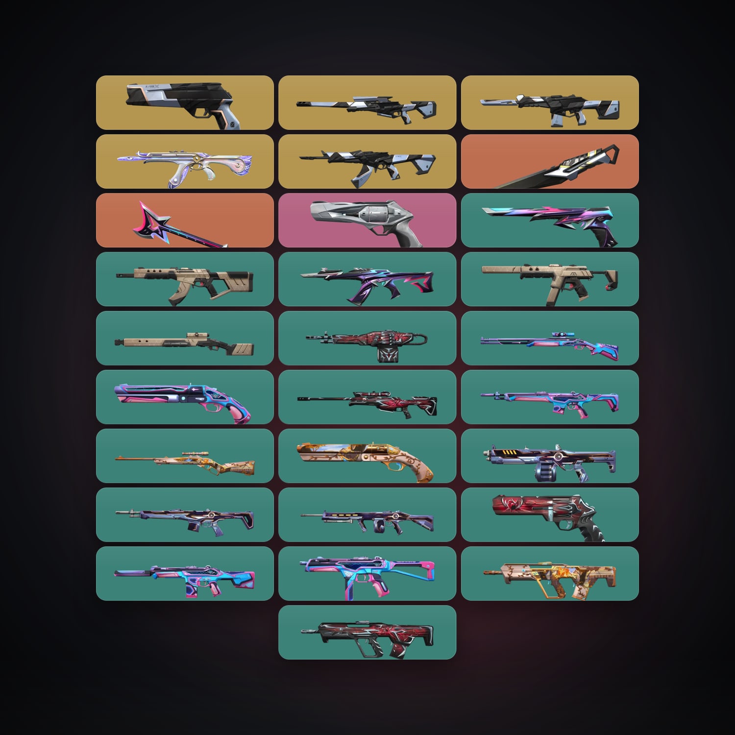 AP Gold 2 locker — 2 knives, 28 skins, lvl 56 — HabibiAccounts