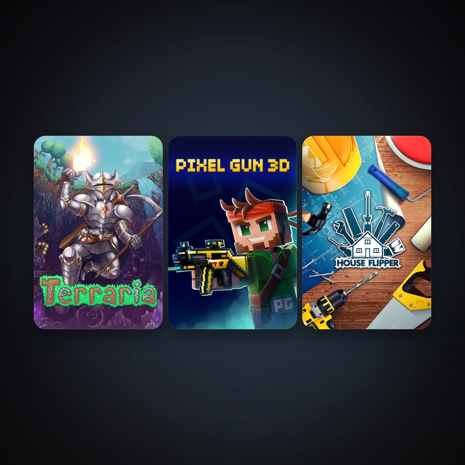 Terraria + House Flipper, 4 games, clean — HabibiAccounts