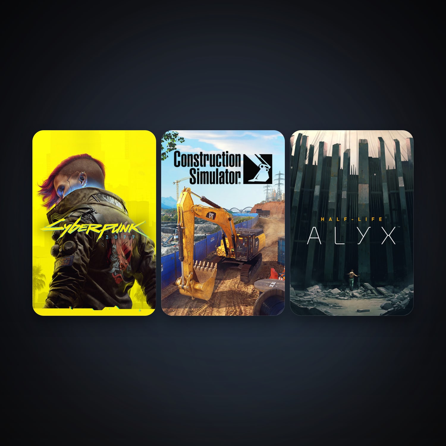 Half-Life: Alyx + Cyberpunk 2077, 7 games, clean — HabibiAccounts
