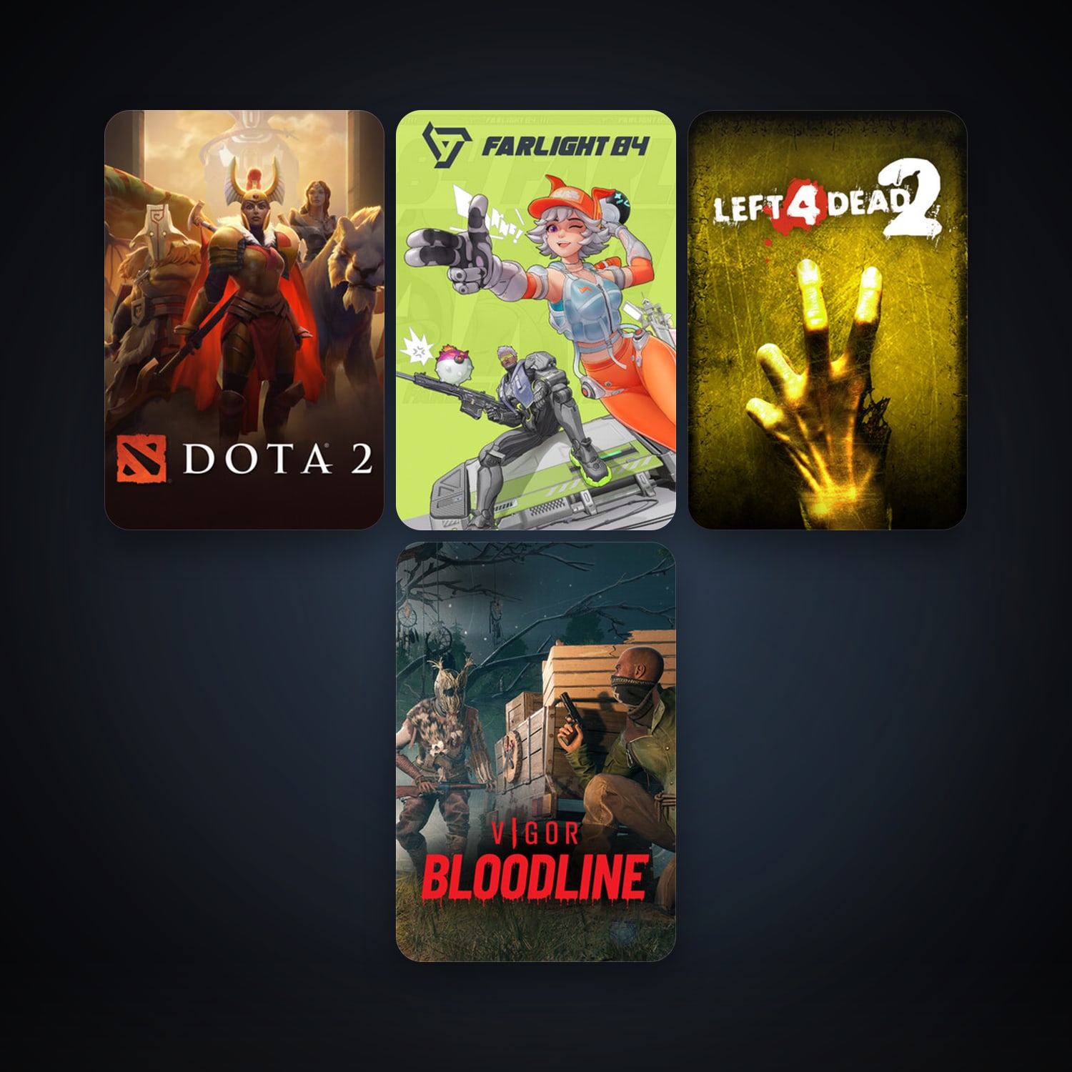 Left 4 Dead 2 + Dota 2, 14 games, clean — HabibiAccounts