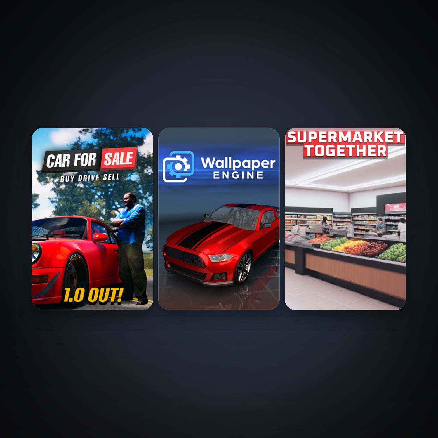 Wallpaper Engine + Car For Simulator 2023, 6 games, clean — HabibiAccounts