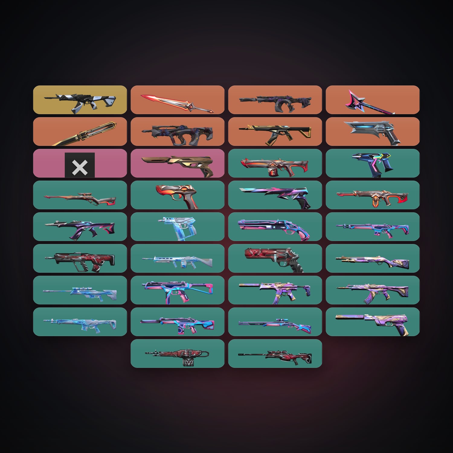 AP Gold 3 locker — 3 knives, 34 skins, lvl 81 — HabibiAccounts