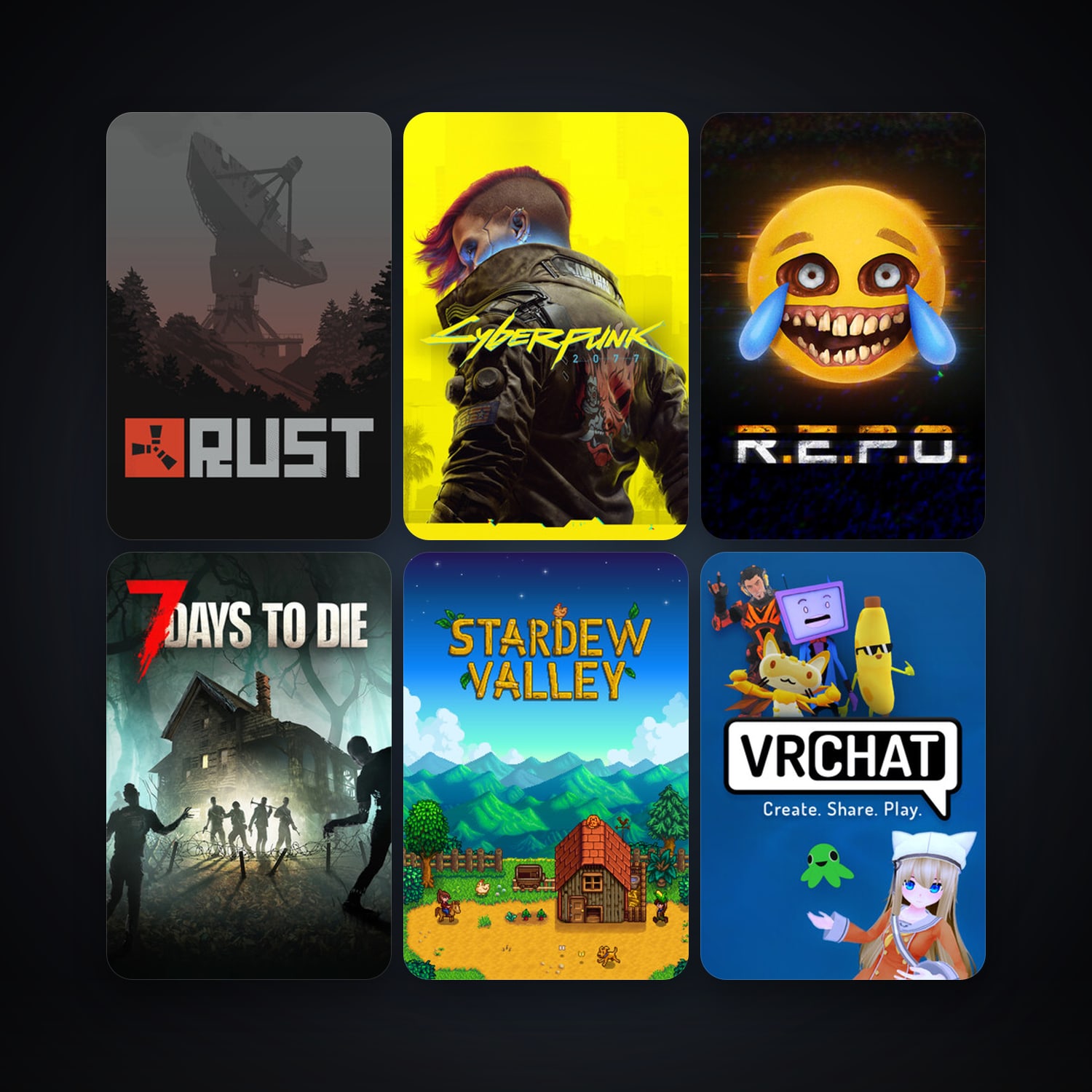 7 Days to Die + Rust, 27 games, clean — HabibiAccounts