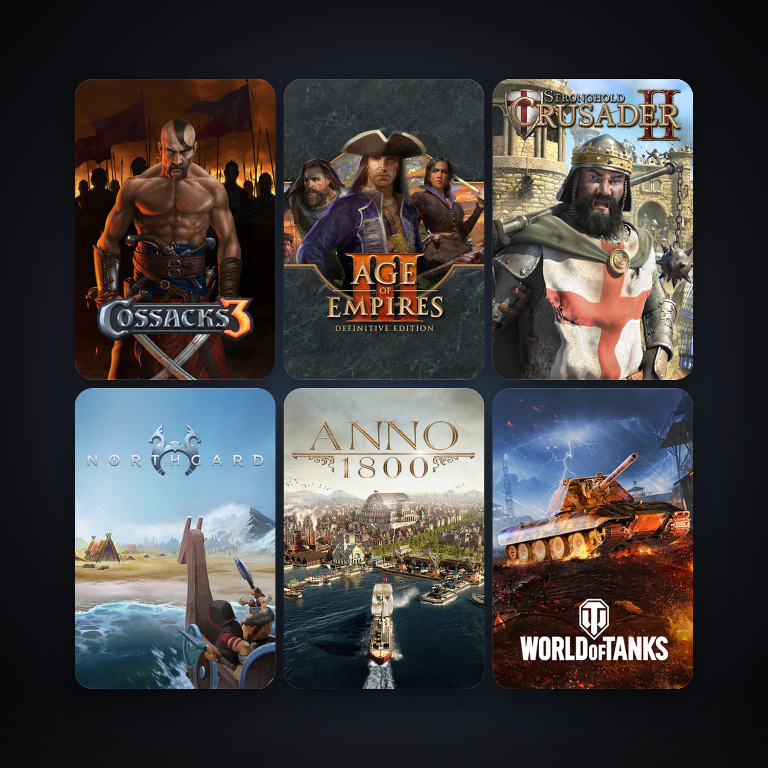 Stronghold Crusader HD + Stronghold Crusader 2, 25 games, clean — HabibiAccounts
