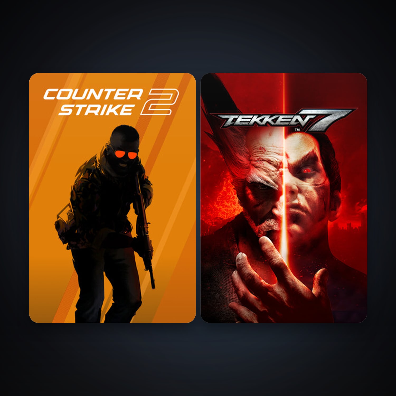 CS2 Prime + TEKKEN 7, 2 games, clean — HabibiAccounts