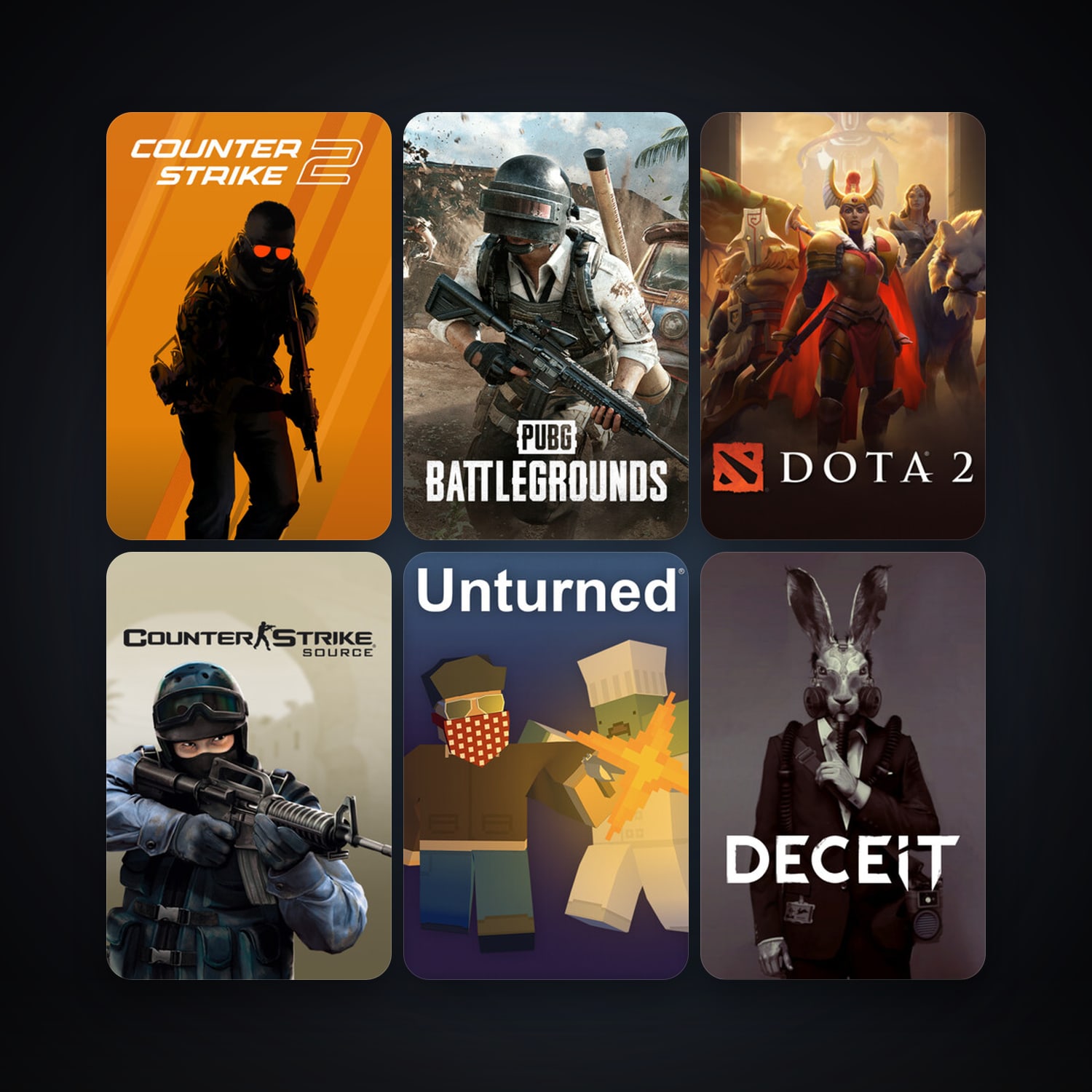 Counter-Strike + Counter-Strike: Source, 41 games, Steam 11, clean — HabibiAccounts