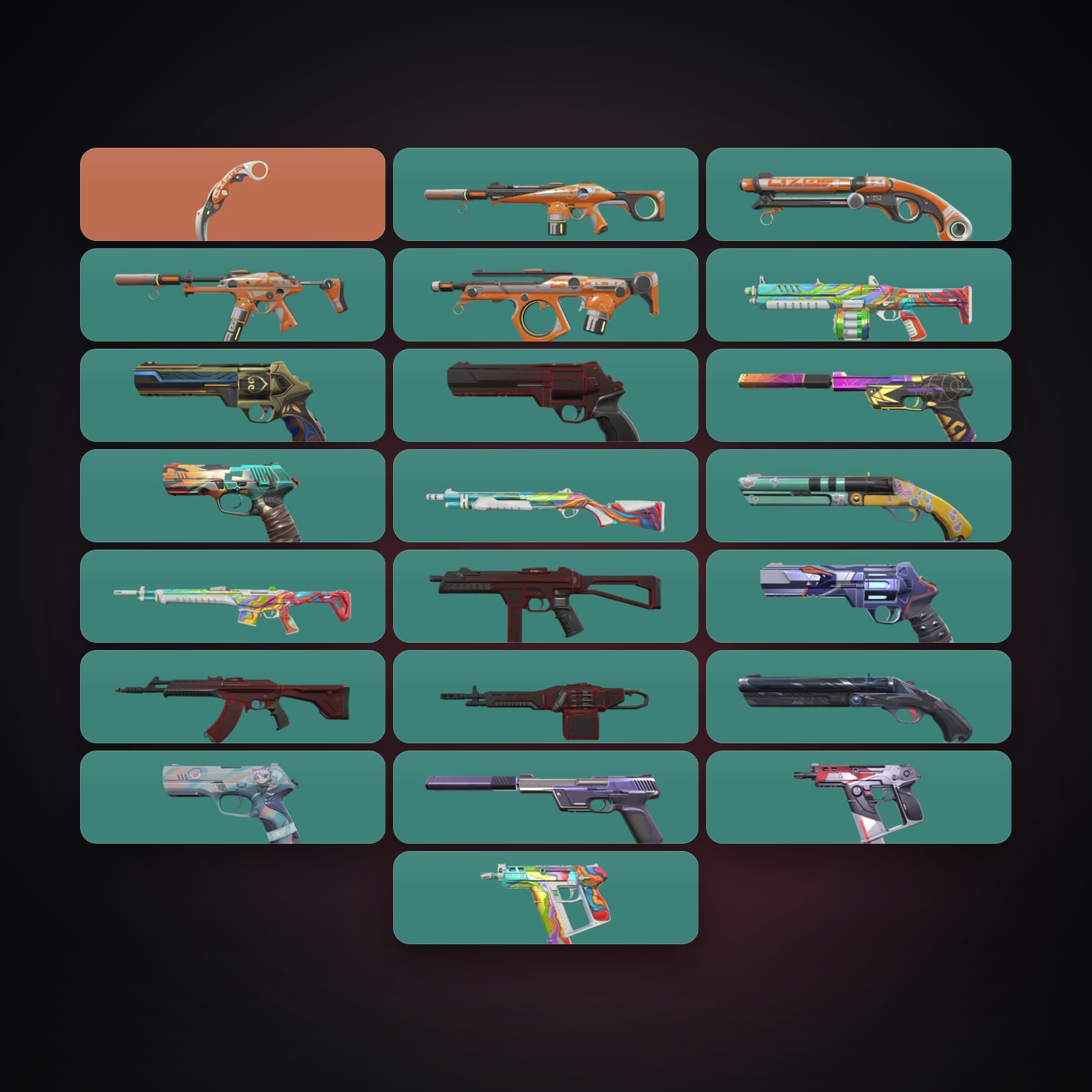 EU Gold 1 locker — 1 knives, 22 skins, lvl 150 — HabibiAccounts