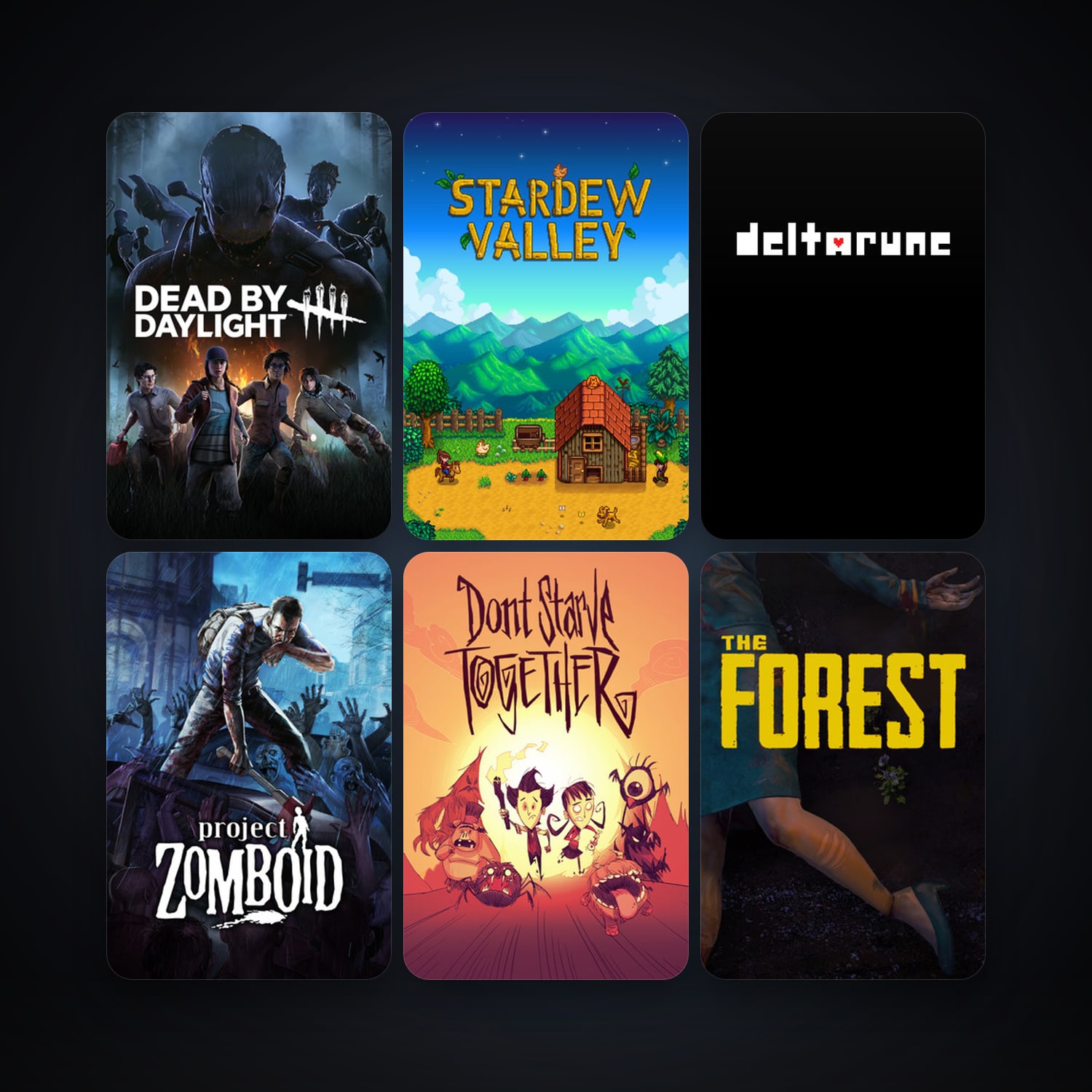 Project Zomboid + The Forest, 14 games, clean — HabibiAccounts