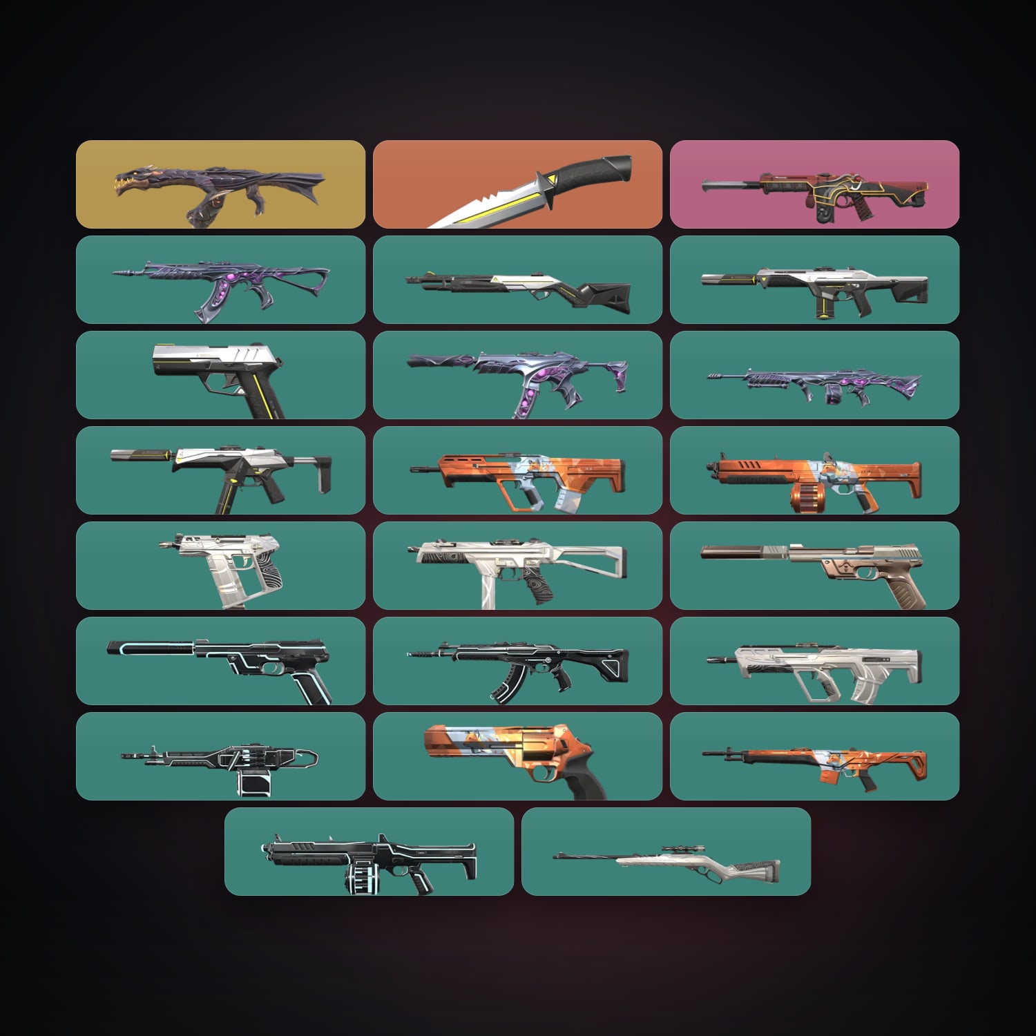 LA Gold 1 locker — 1 knives, 23 skins, lvl 9 — HabibiAccounts