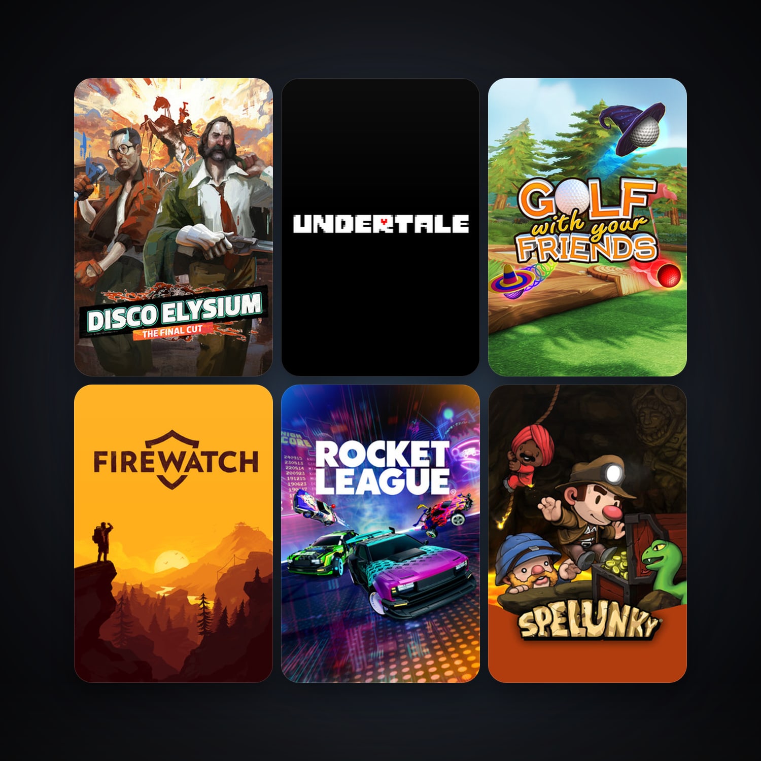 Spelunky + Skullgirls, 11 games, clean — HabibiAccounts