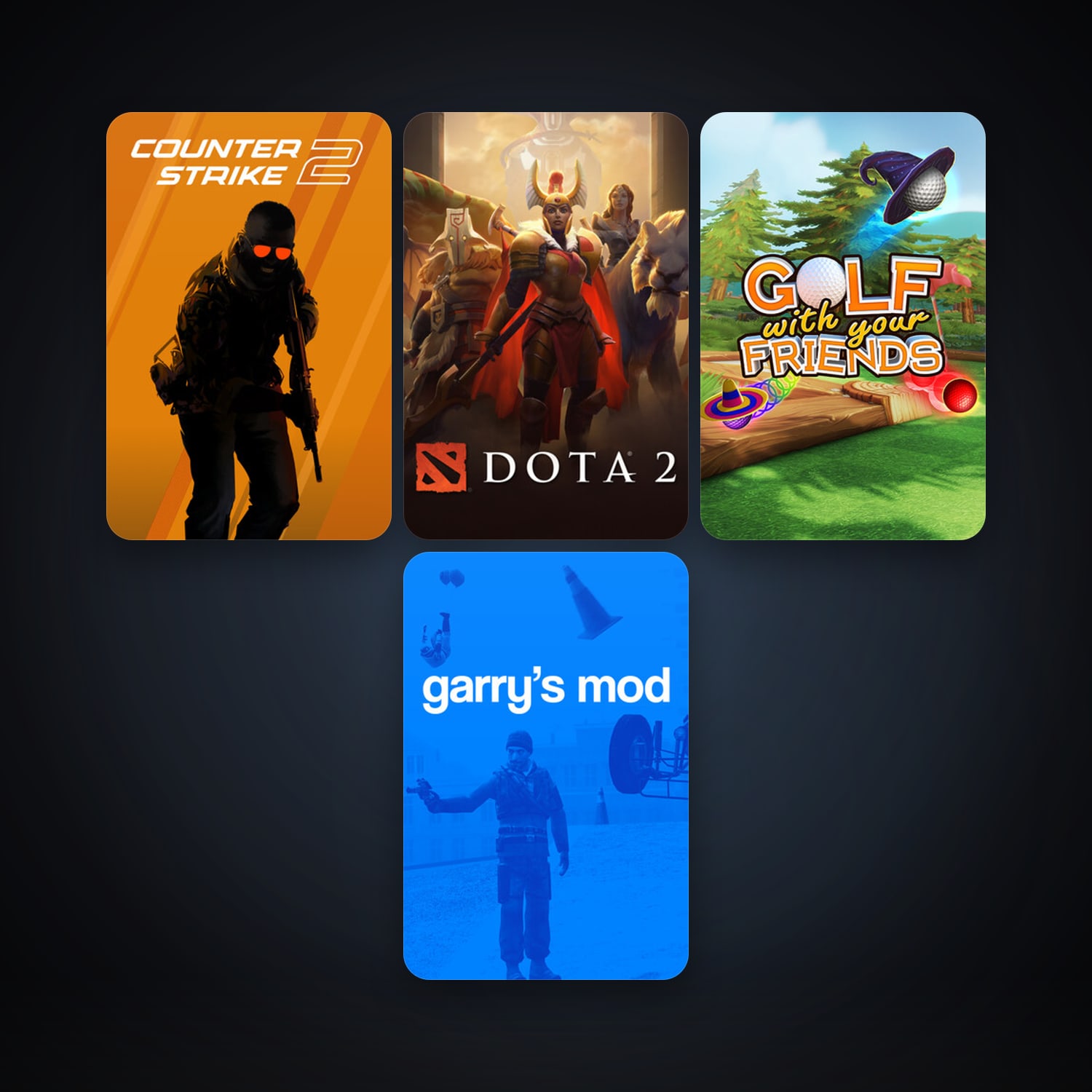 Dota 2 + CS2 Prime, 8 games, clean · 261407825 — HabibiAccounts