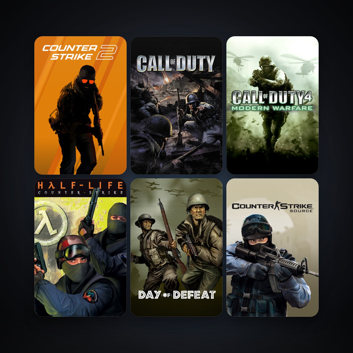 Counter-Strike + Day of Defeat, 24 games, clean — HabibiAccounts
