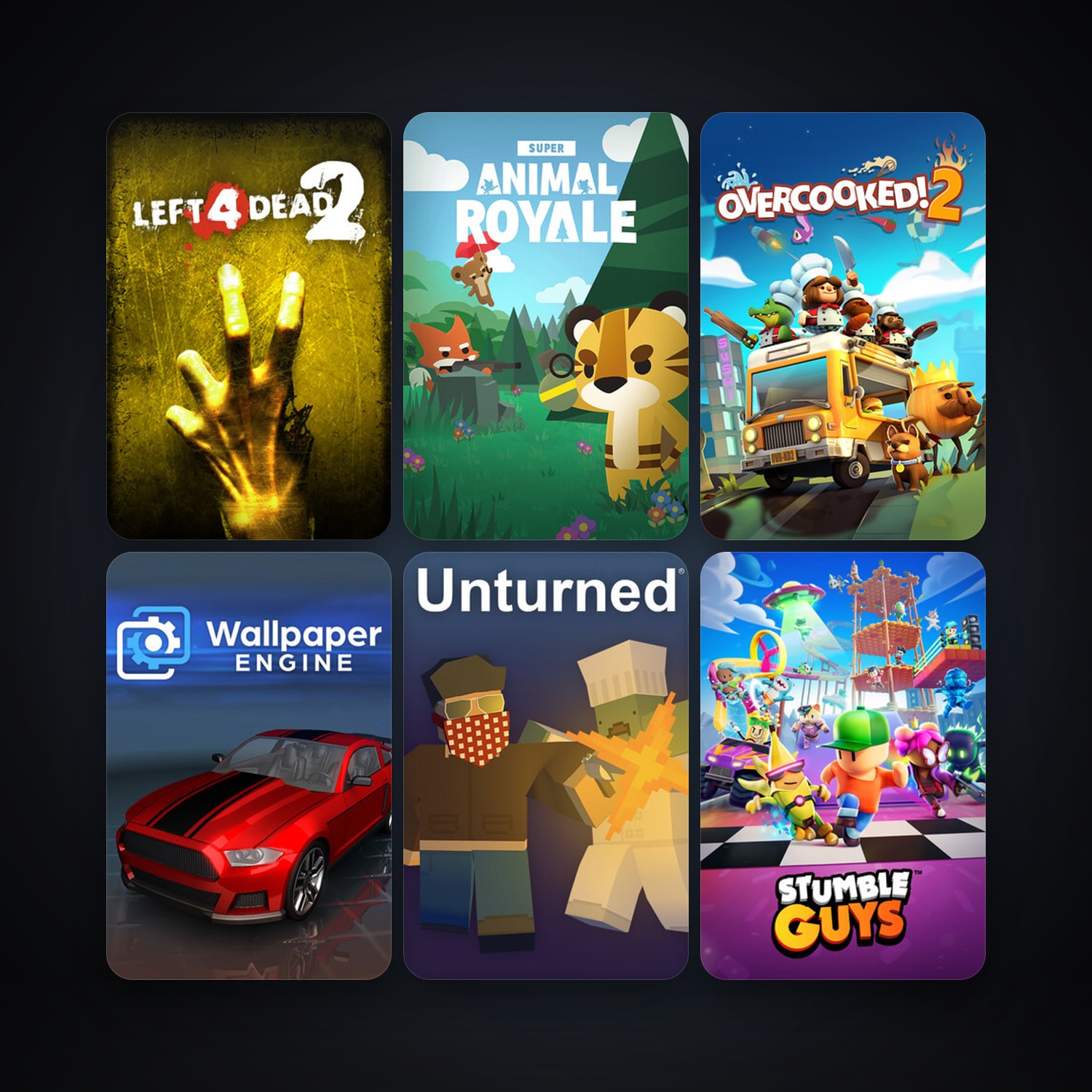Left 4 Dead 2 + PAYDAY 2, 16 games, clean — HabibiAccounts