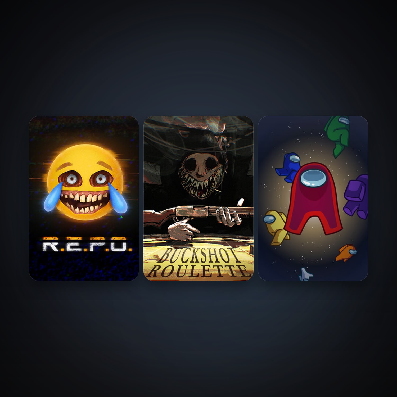 Among Us + Buckshot Roulette, 5 games, clean — HabibiAccounts
