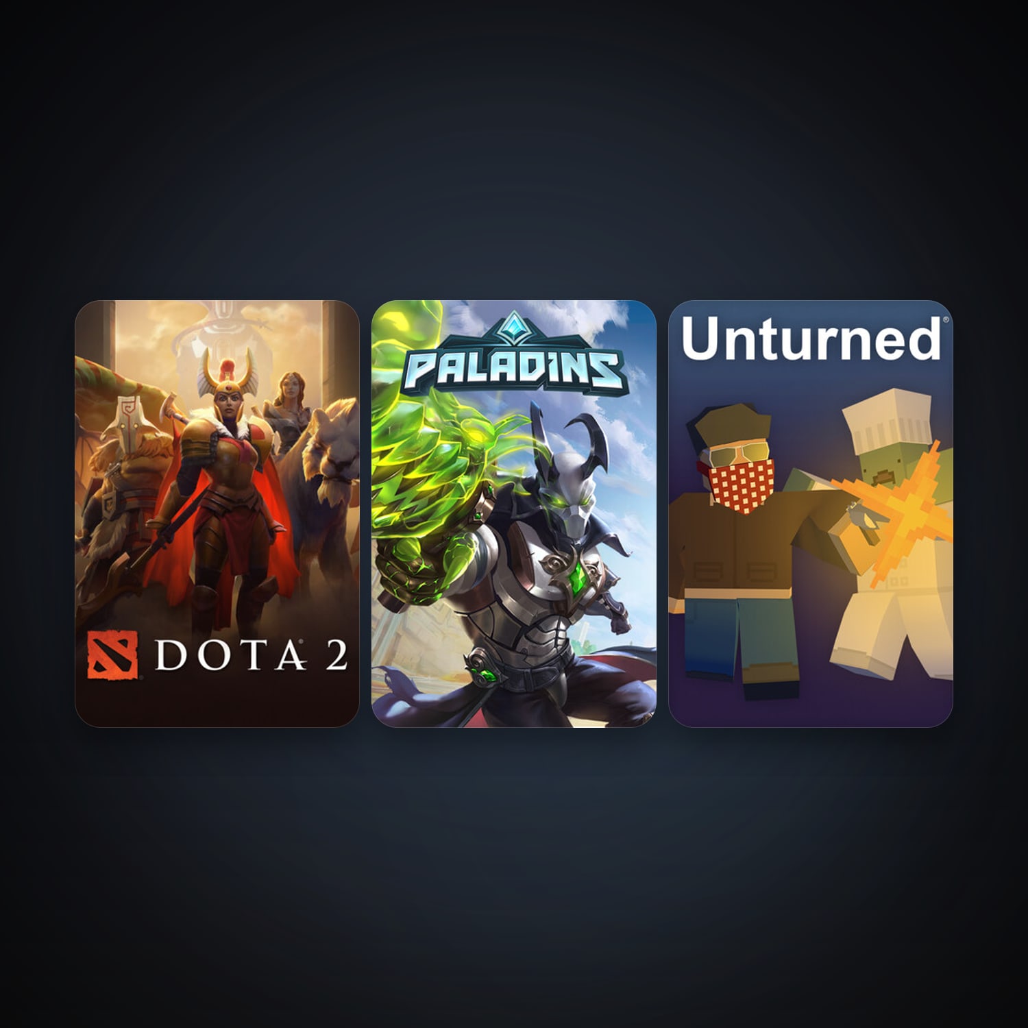 Dota 2 + Unturned, 6 games, clean — HabibiAccounts