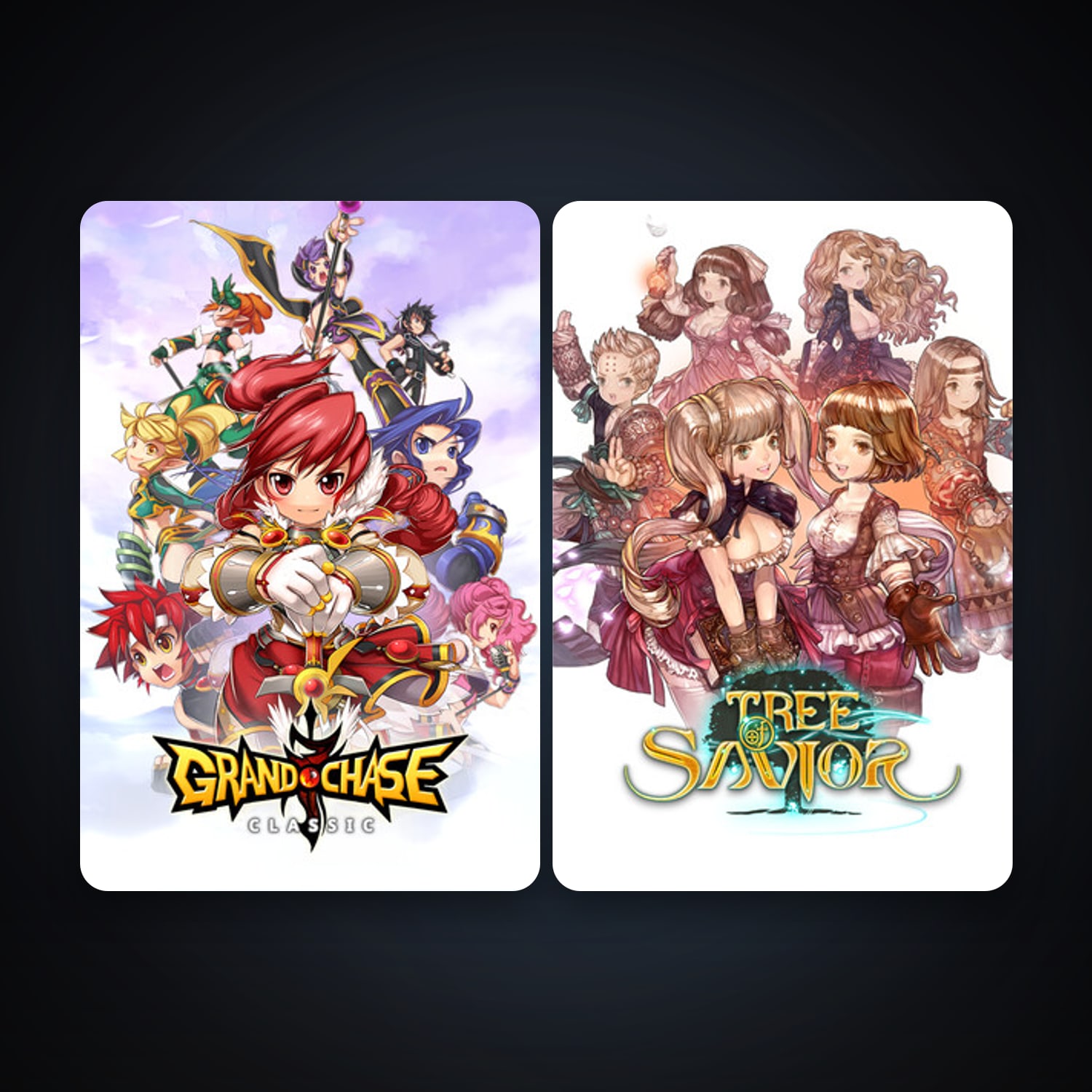 Tree of Savior + GrandChase, 8 games, clean — HabibiAccounts