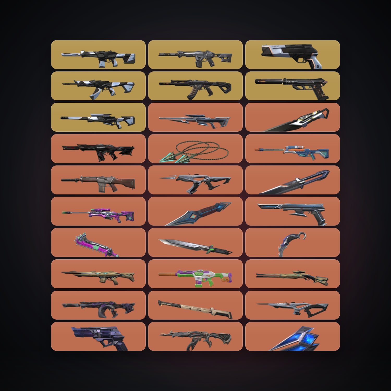 EU Plat 1 locker — 22 knives, 225 skins, lvl 209 — HabibiAccounts