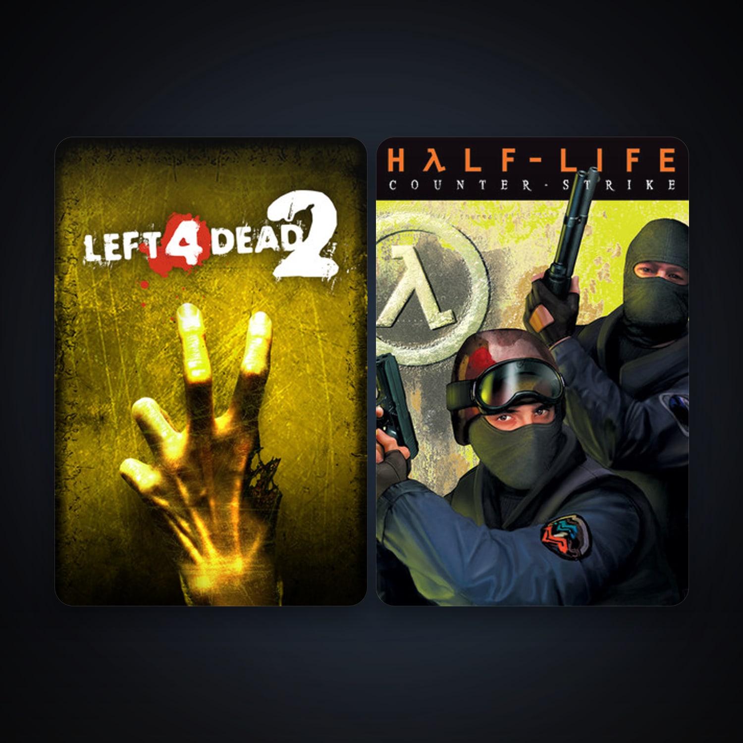Counter-Strike + Left 4 Dead 2, 9 games, clean — HabibiAccounts