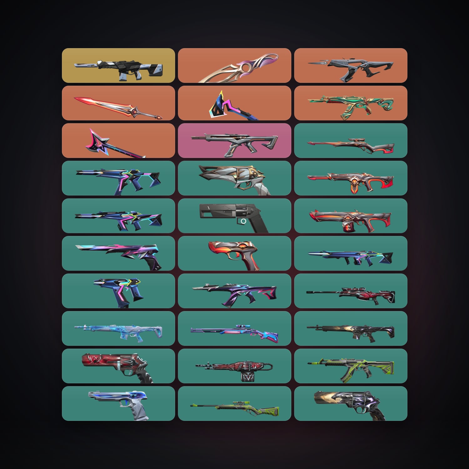 EU Silver 3 locker — 4 knives, 45 skins, lvl 100 — HabibiAccounts