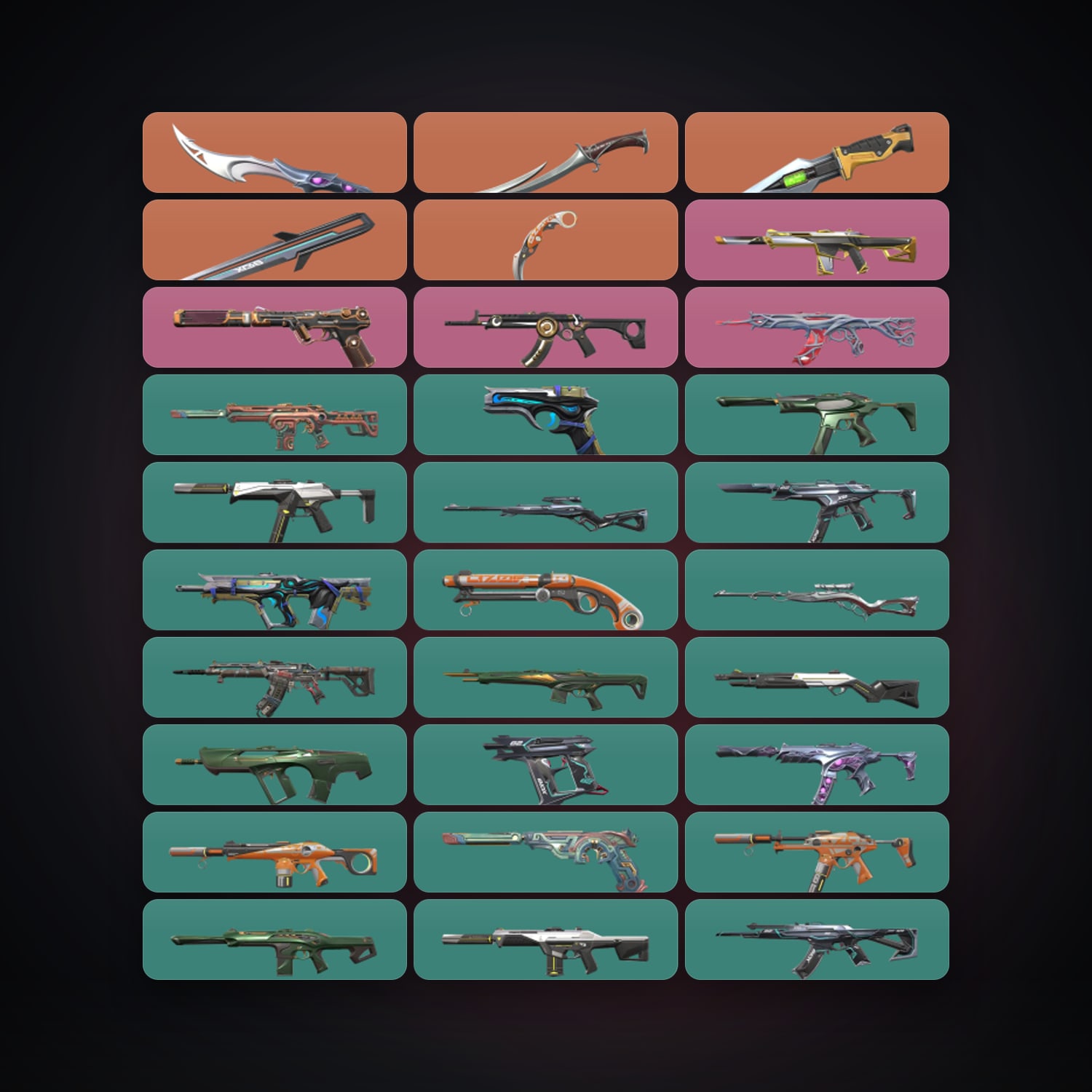 LA Silver 3 locker — 5 knives, 124 skins, lvl 268 — HabibiAccounts