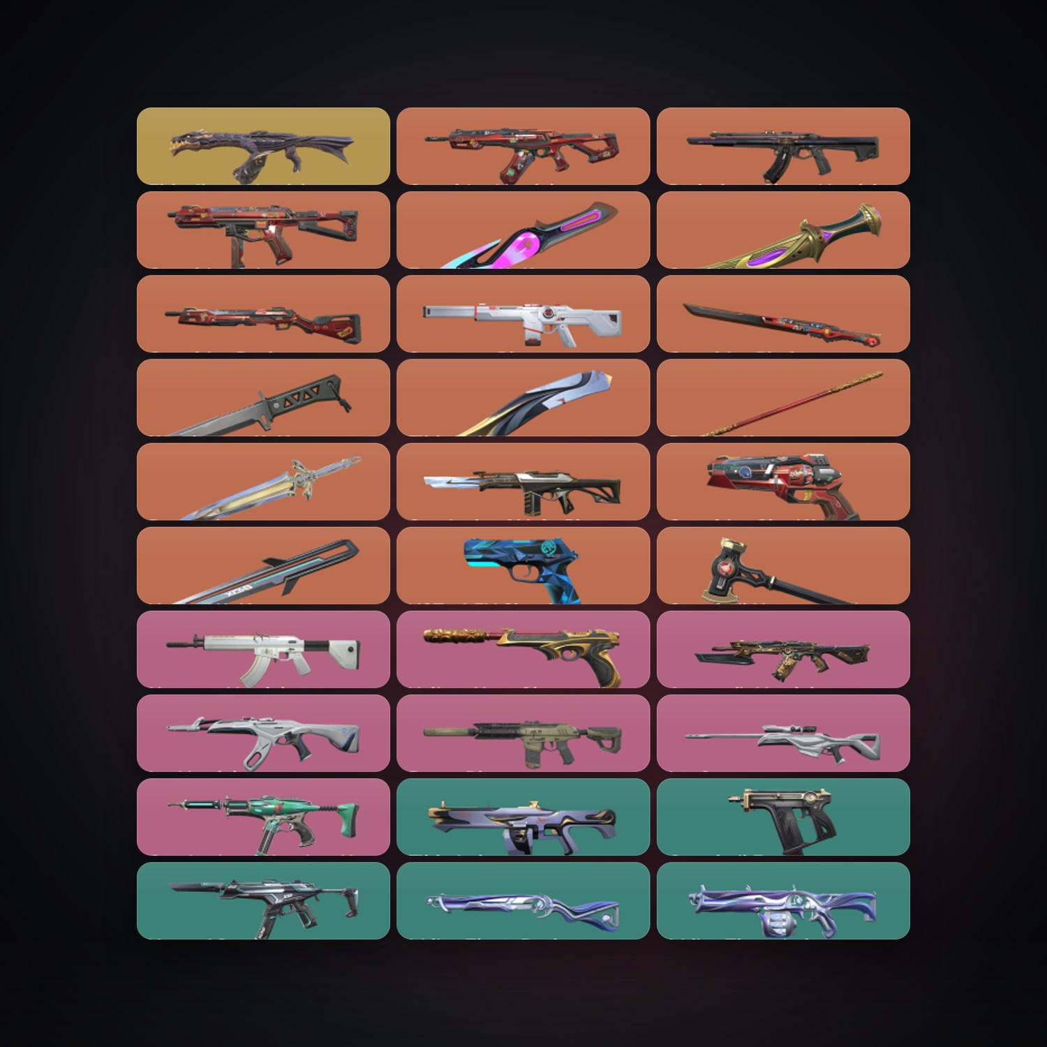 AP Silver 2 locker — 9 knives, 97 skins, lvl 200 — HabibiAccounts