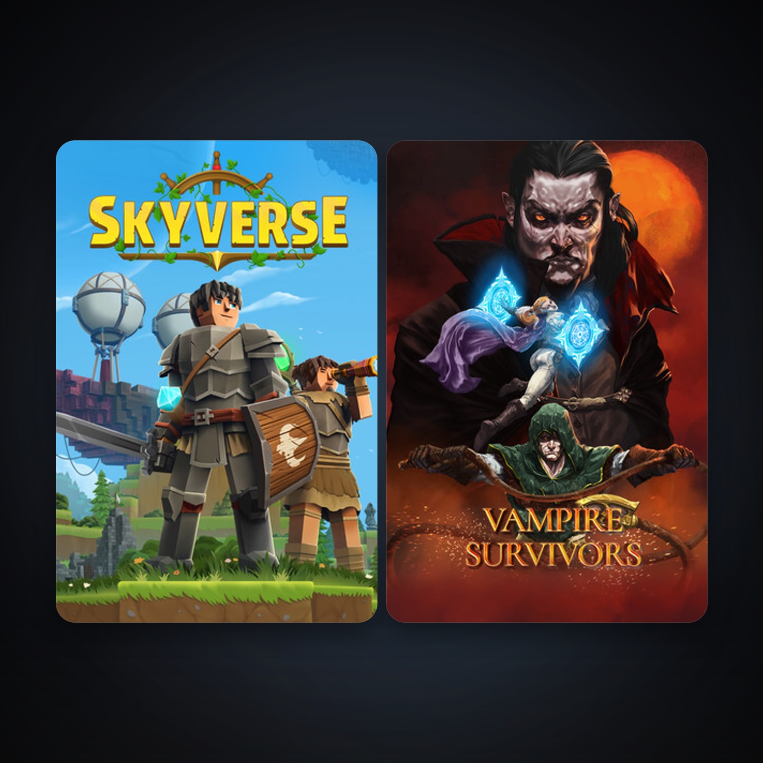 Vampire Survivors + Everwind, 3 games, clean — HabibiAccounts