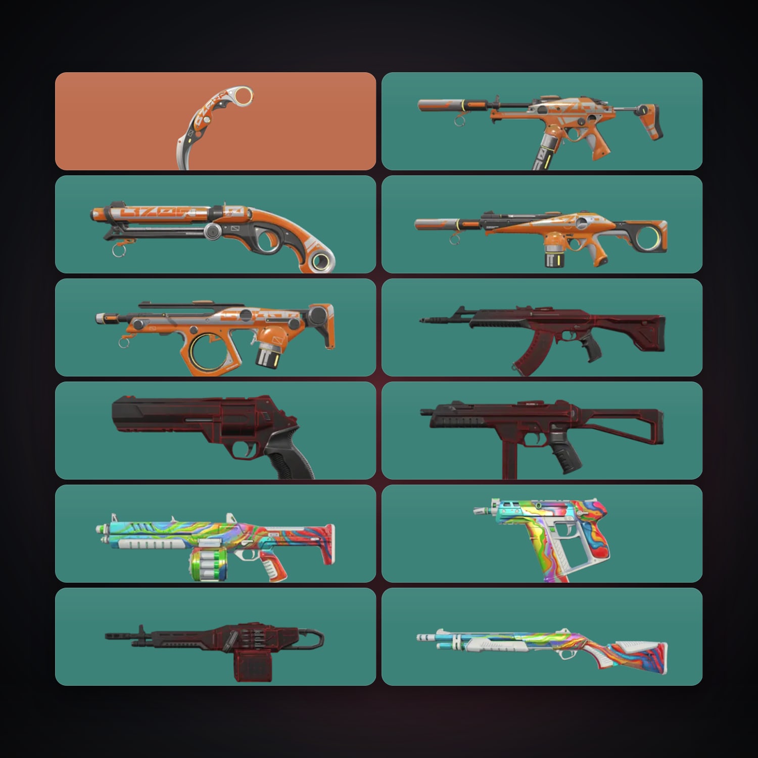 BR locker — 1 knives, 13 skins, lvl 63 — HabibiAccounts