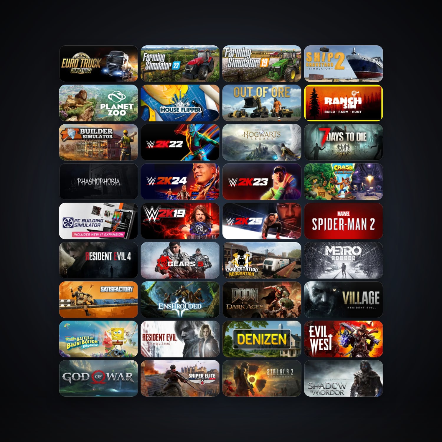 Euro Truck Simulator 2 + House Flipper, 103 games, clean — HabibiAccounts