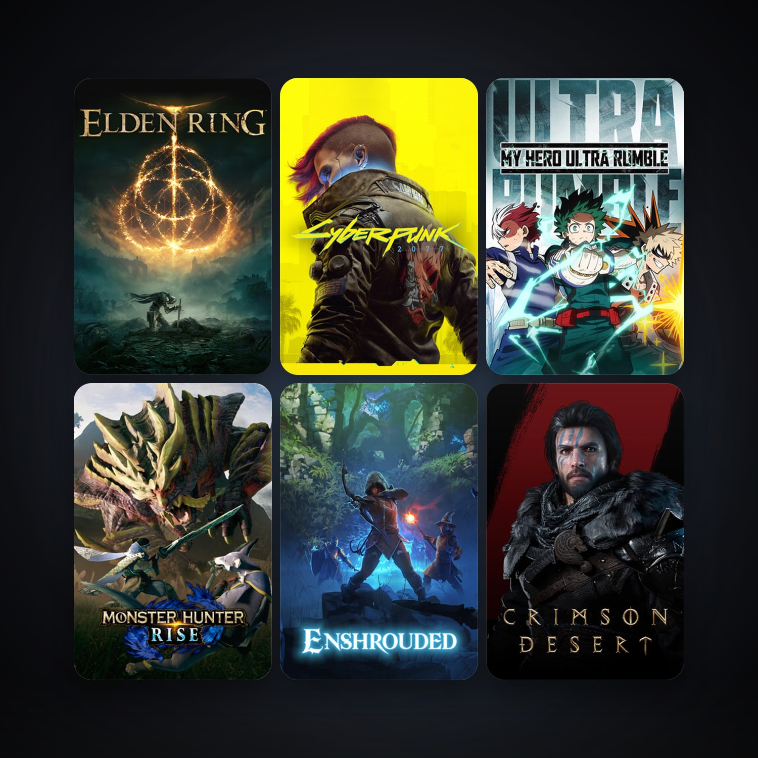 Cyberpunk 2077 + Enshrouded, 67 games, clean — HabibiAccounts