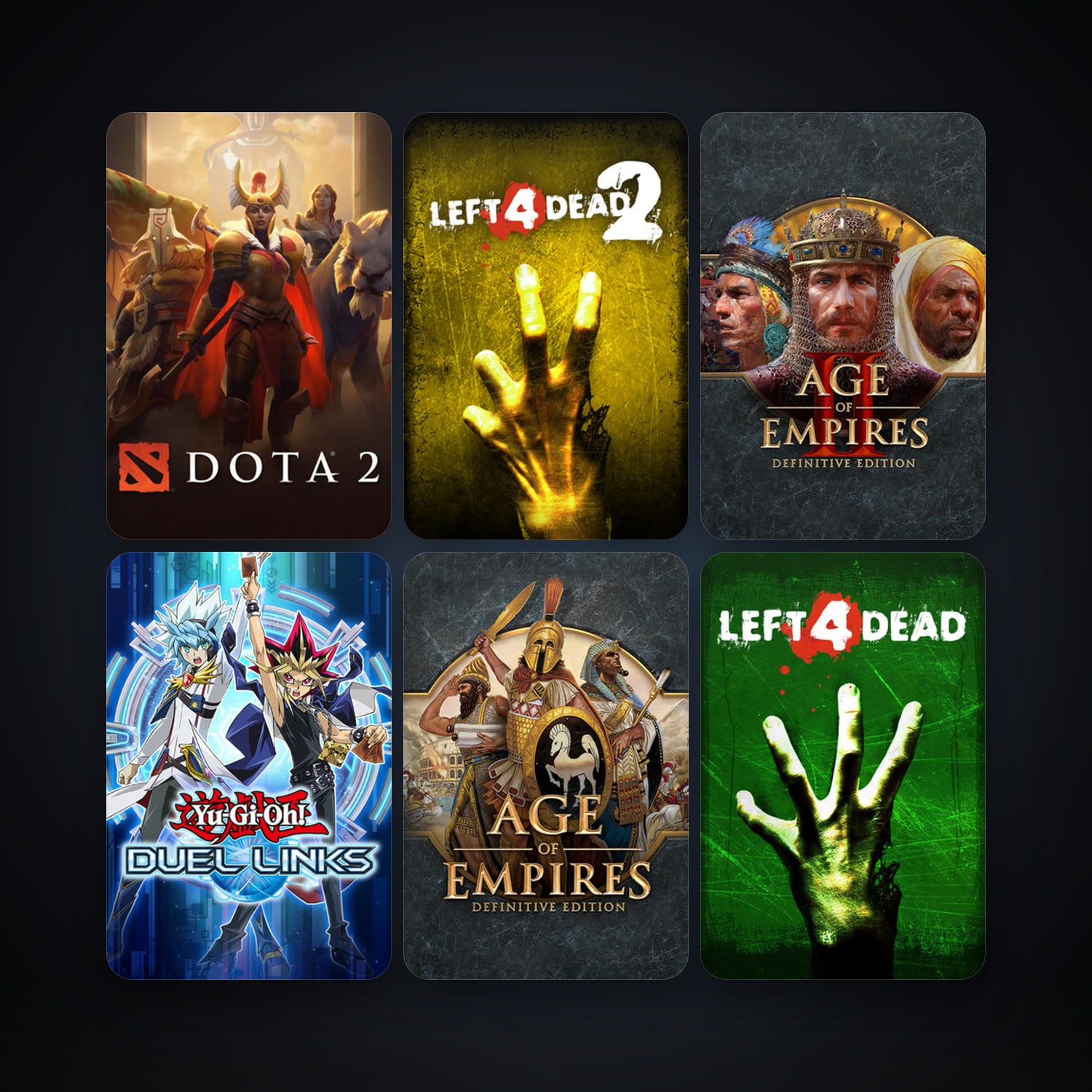 Left 4 Dead + Left 4 Dead 2, 16 games, clean — HabibiAccounts