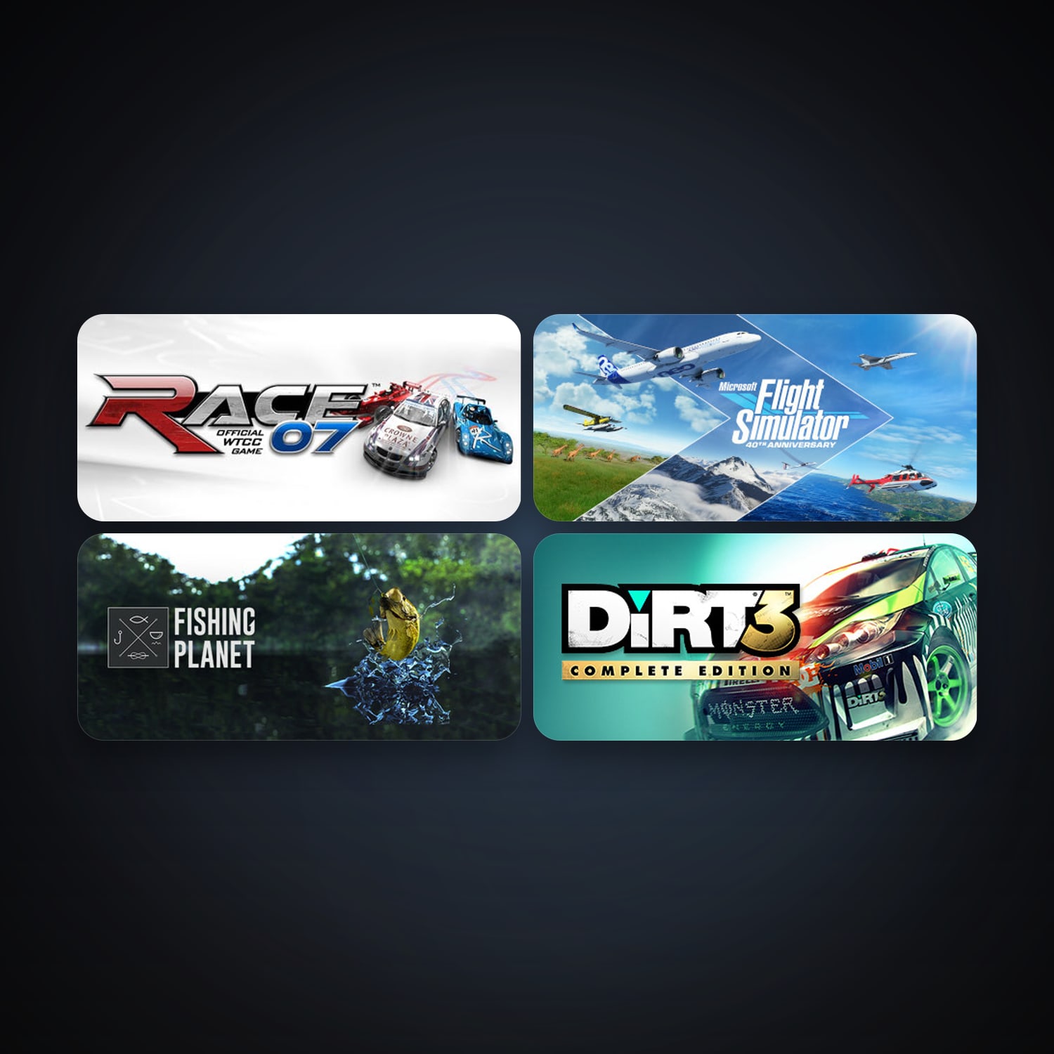 RACE 07 + Injustice: Gods Among Us Ultimate Edition, 13 games, clean — HabibiAccounts