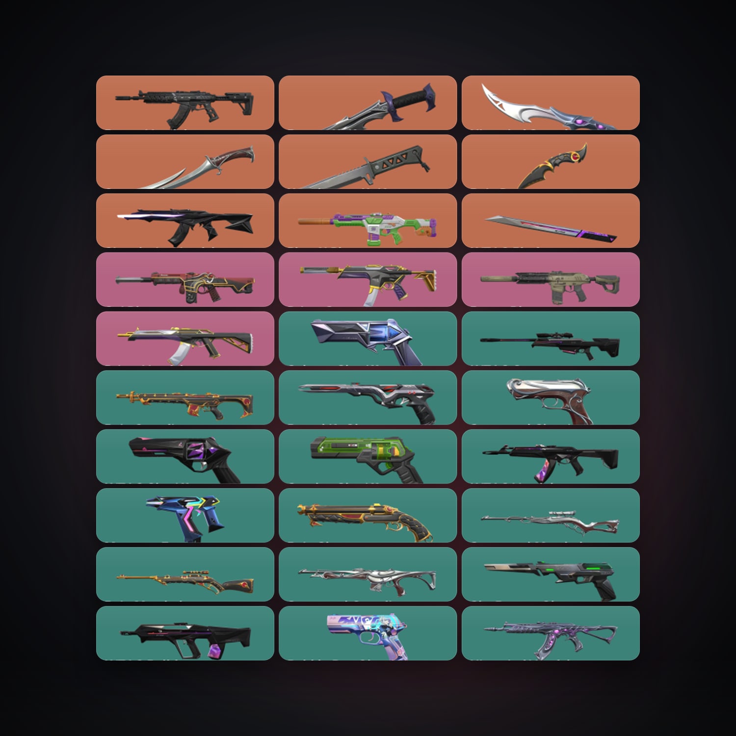 AP Ascendant 1 locker — 6 knives, 91 skins, lvl 530 — HabibiAccounts